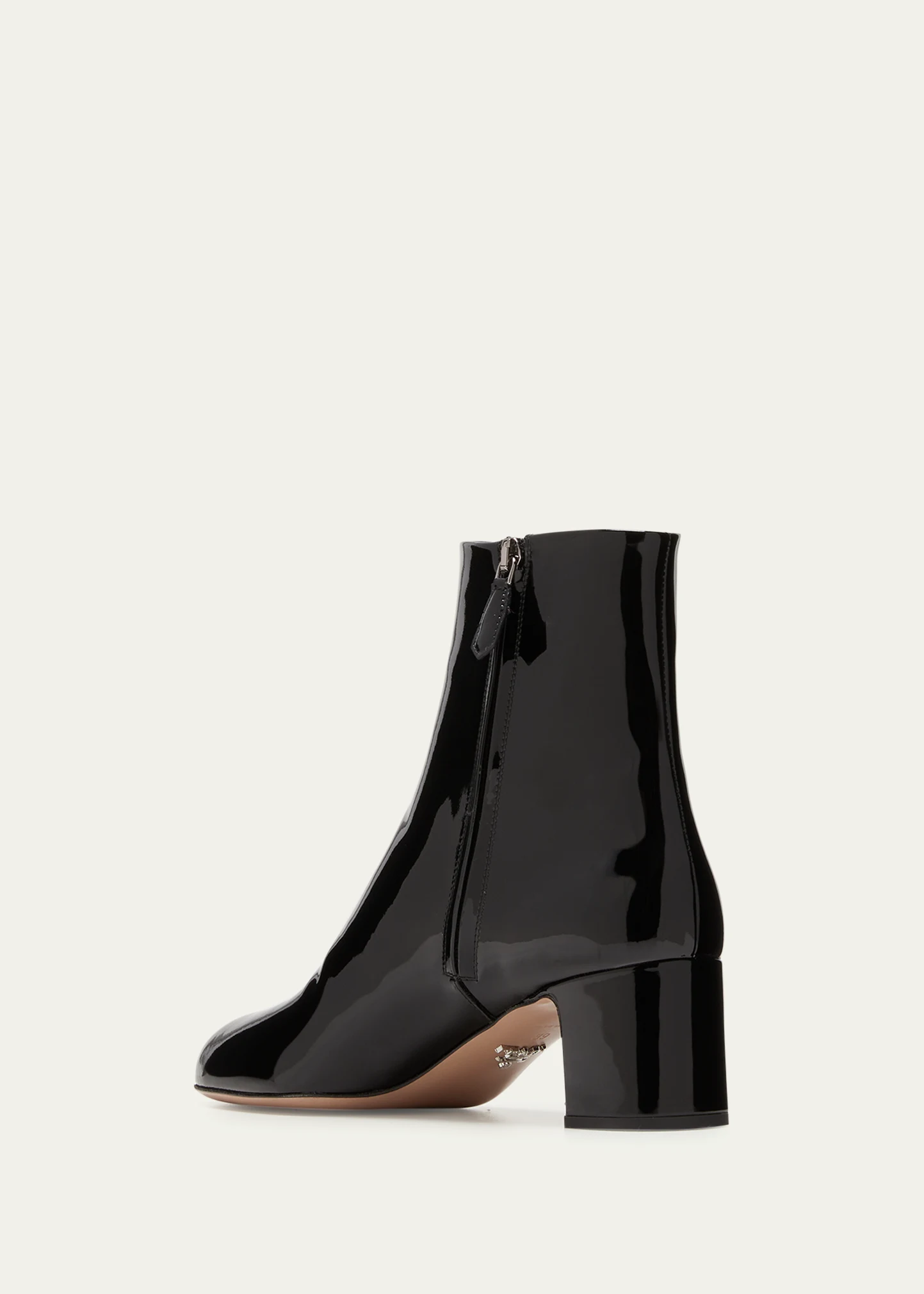 Patent Block-Heel Ankle Booties
