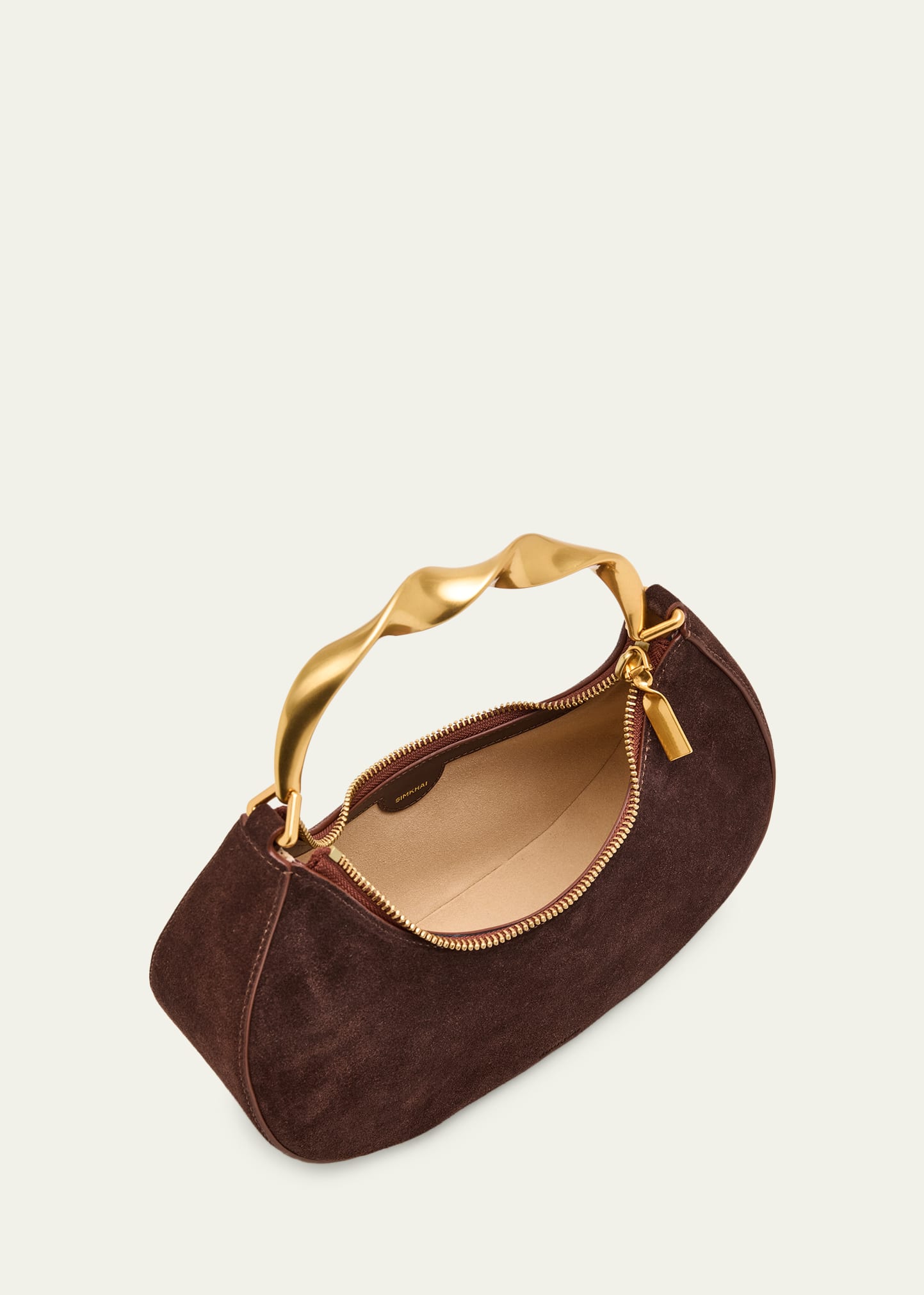Nixi Suede Twist Top-Handle Bag 10 Nixi Suede Twist Top-Handle Bag