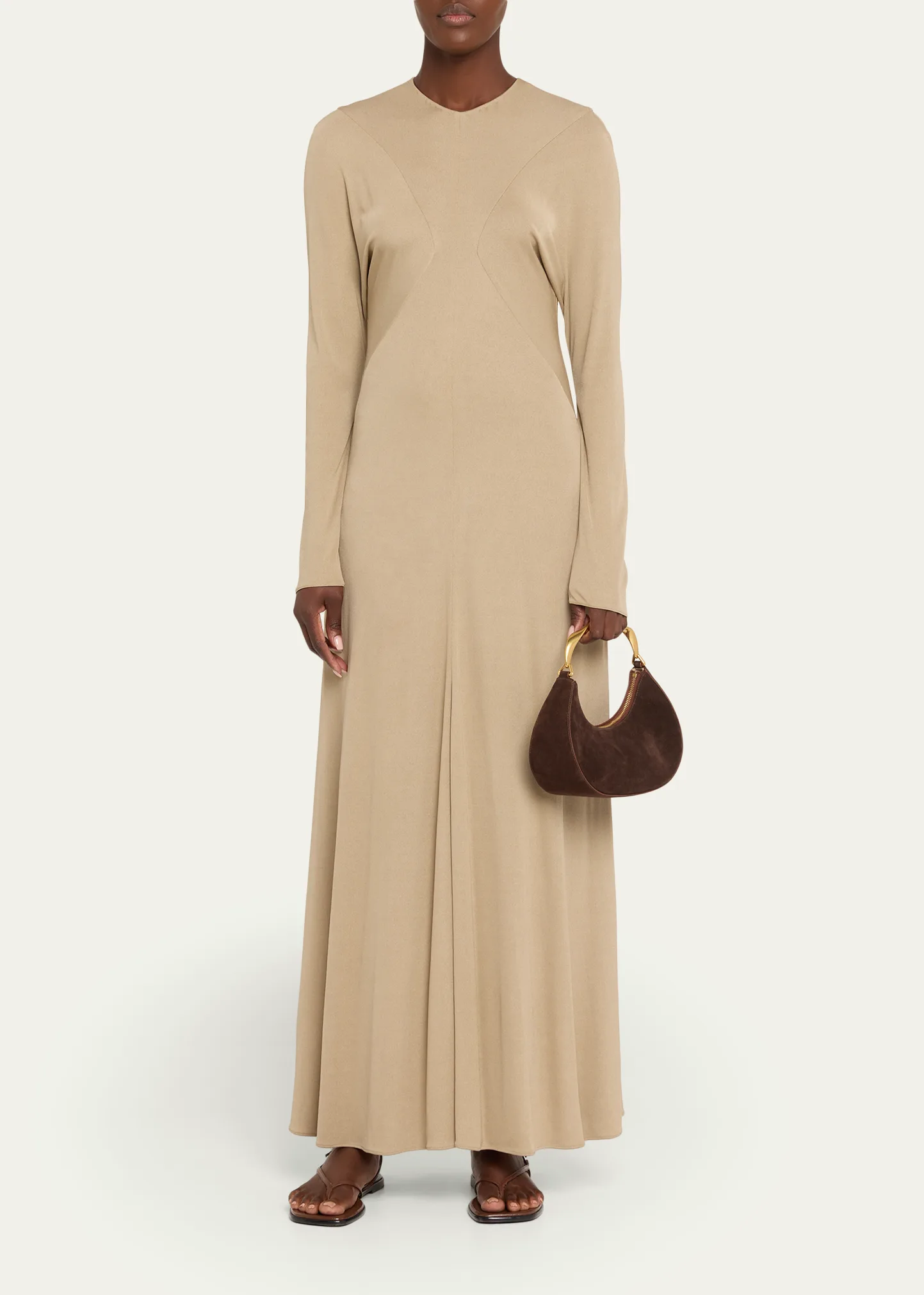 Nixi Suede Twist Top-Handle Bag 5 Nixi Suede Twist Top-Handle Bag