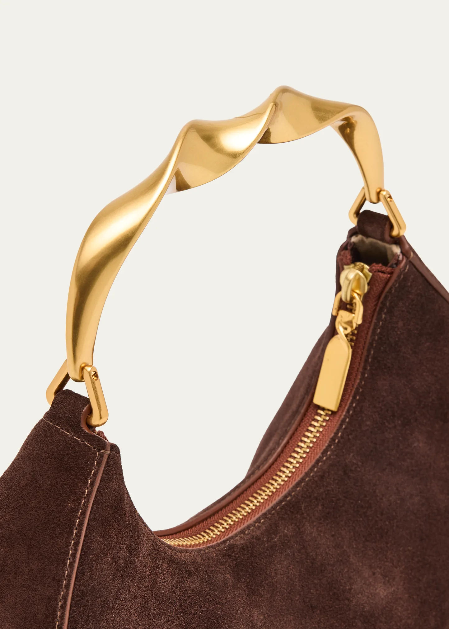 Nixi Suede Twist Top-Handle Bag 6 Nixi Suede Twist Top-Handle Bag
