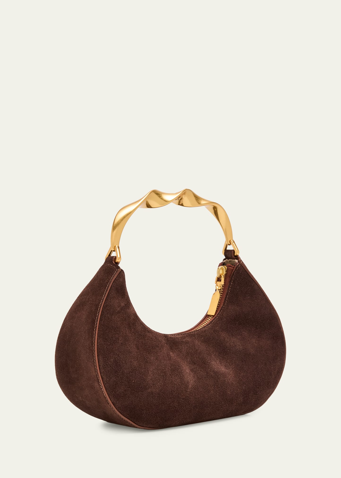 Nixi Suede Twist Top-Handle Bag 9 Nixi Suede Twist Top-Handle Bag