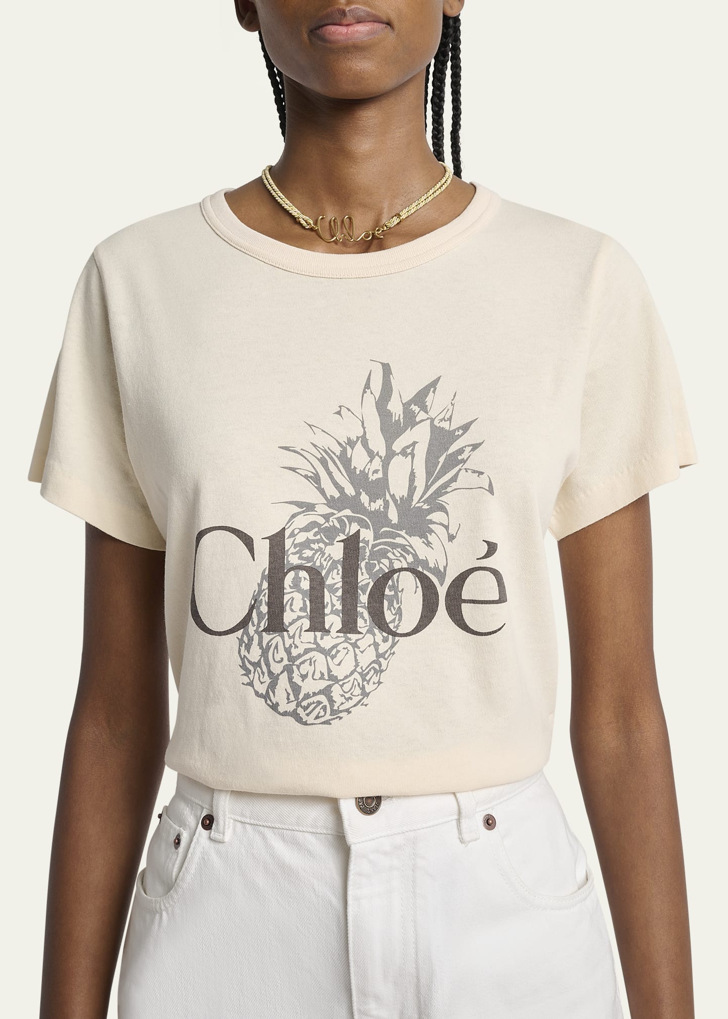 Pineapple Logo Cotton Jersey Tee