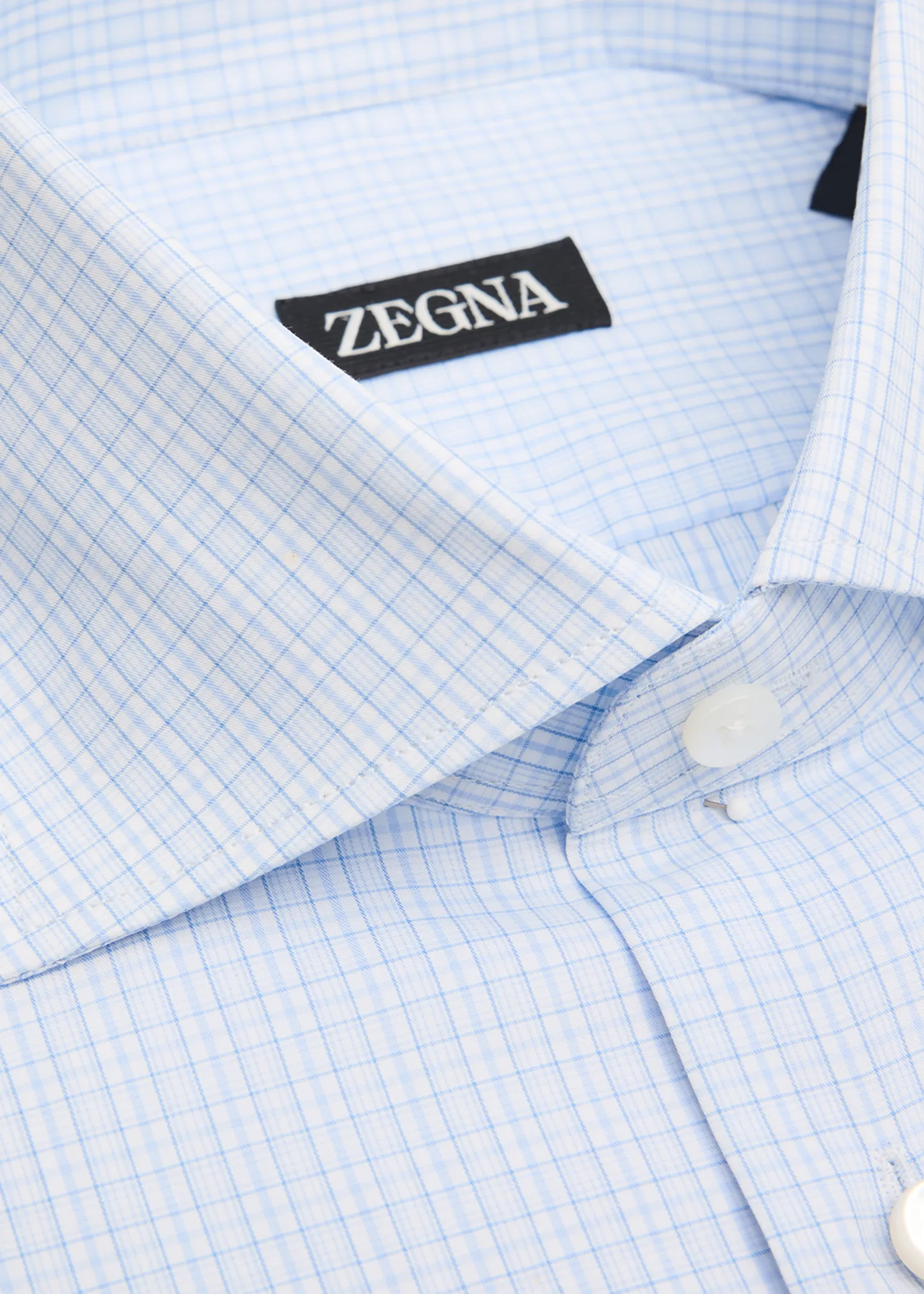 Men's Cotton Small Check Dress Shirt