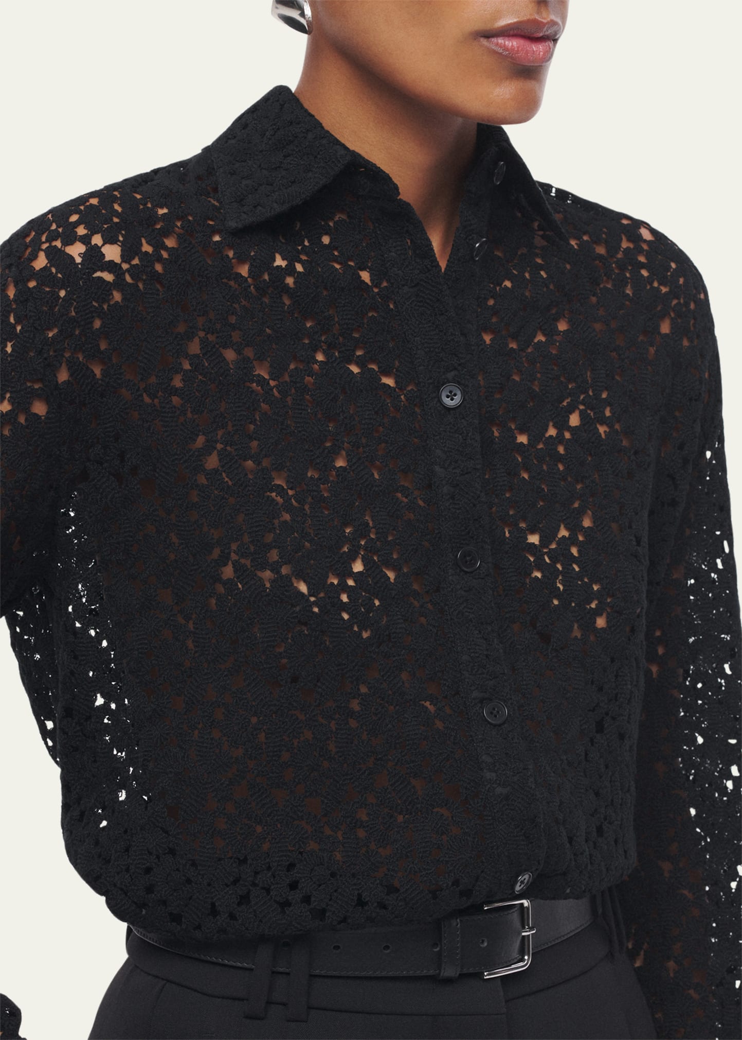 Botanical Guipure Mens Shirt