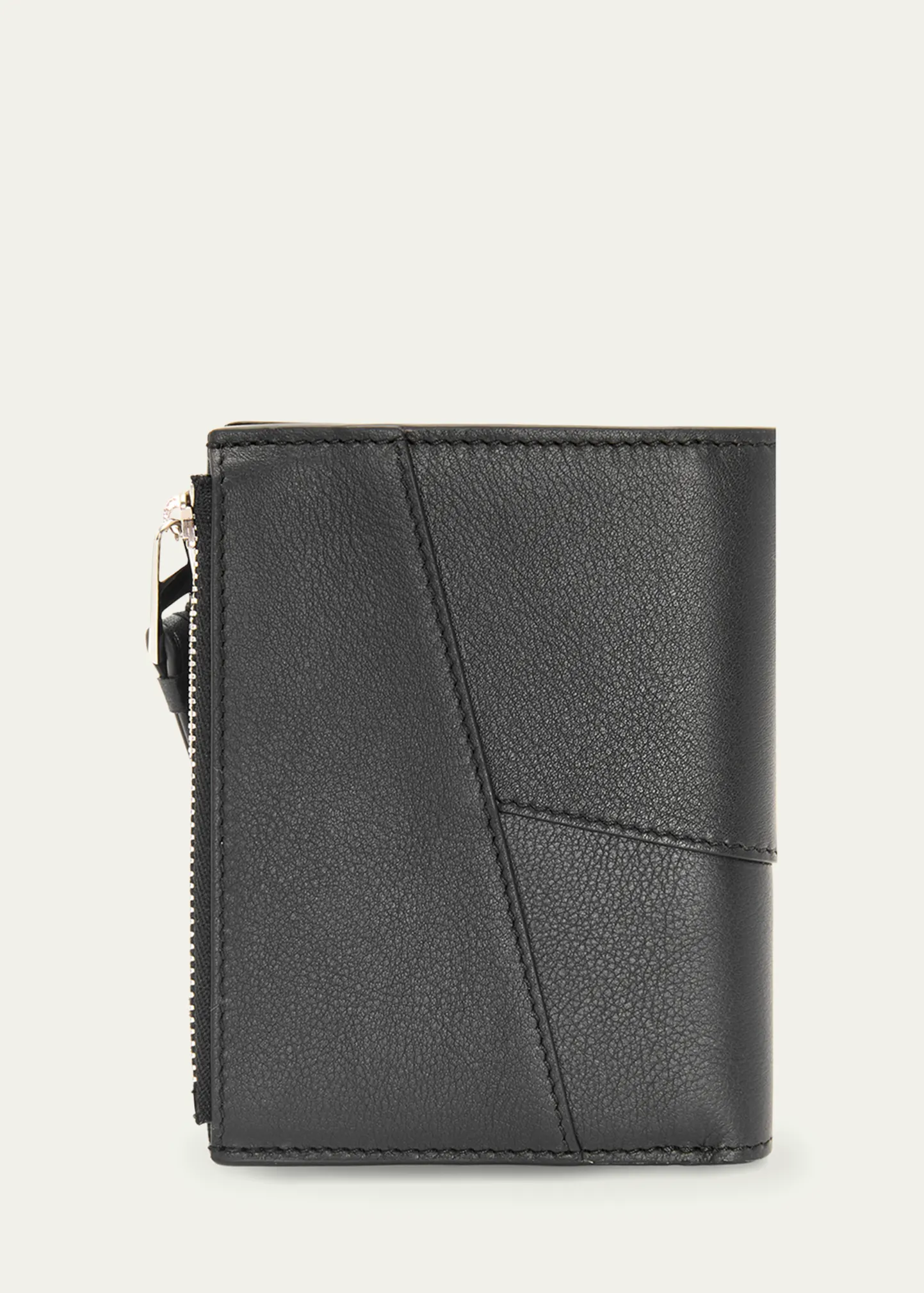 Men's Puzzle Slim Compact Calfskin Bifold Wallet