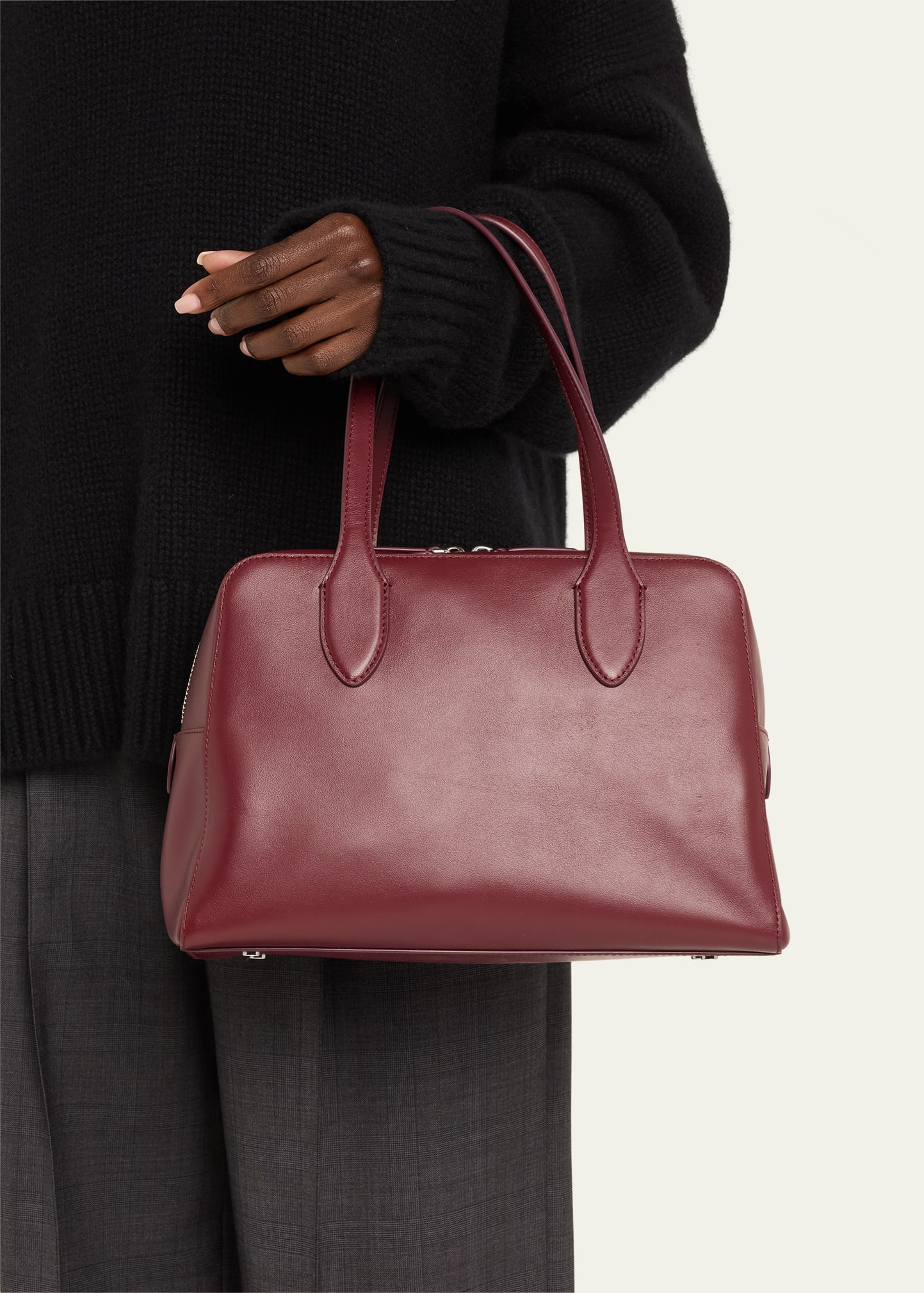 The Avenue Leather Top-Handle Bag