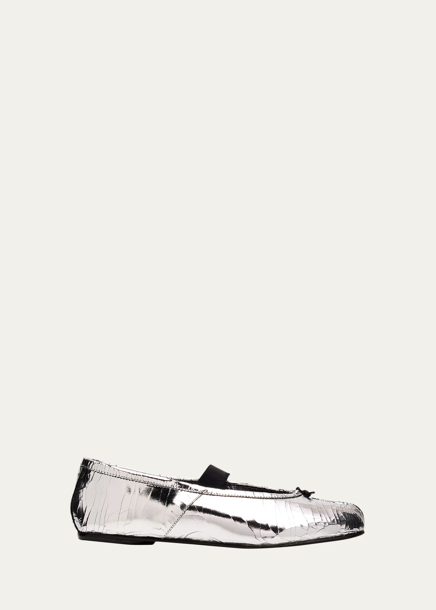 Tabi Broken Mirror Leather Ballerina Flats