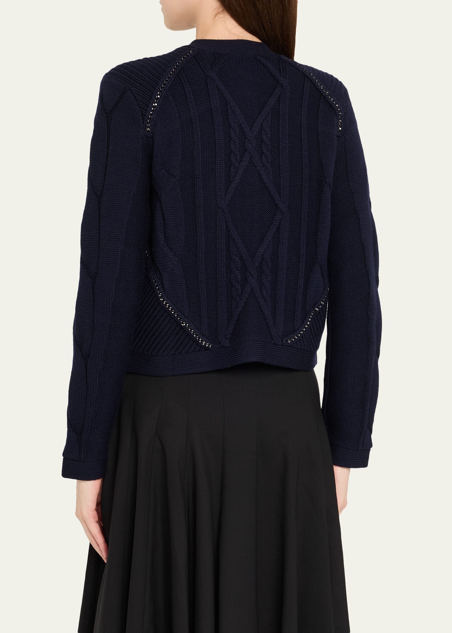 Chain Sweater Jacket