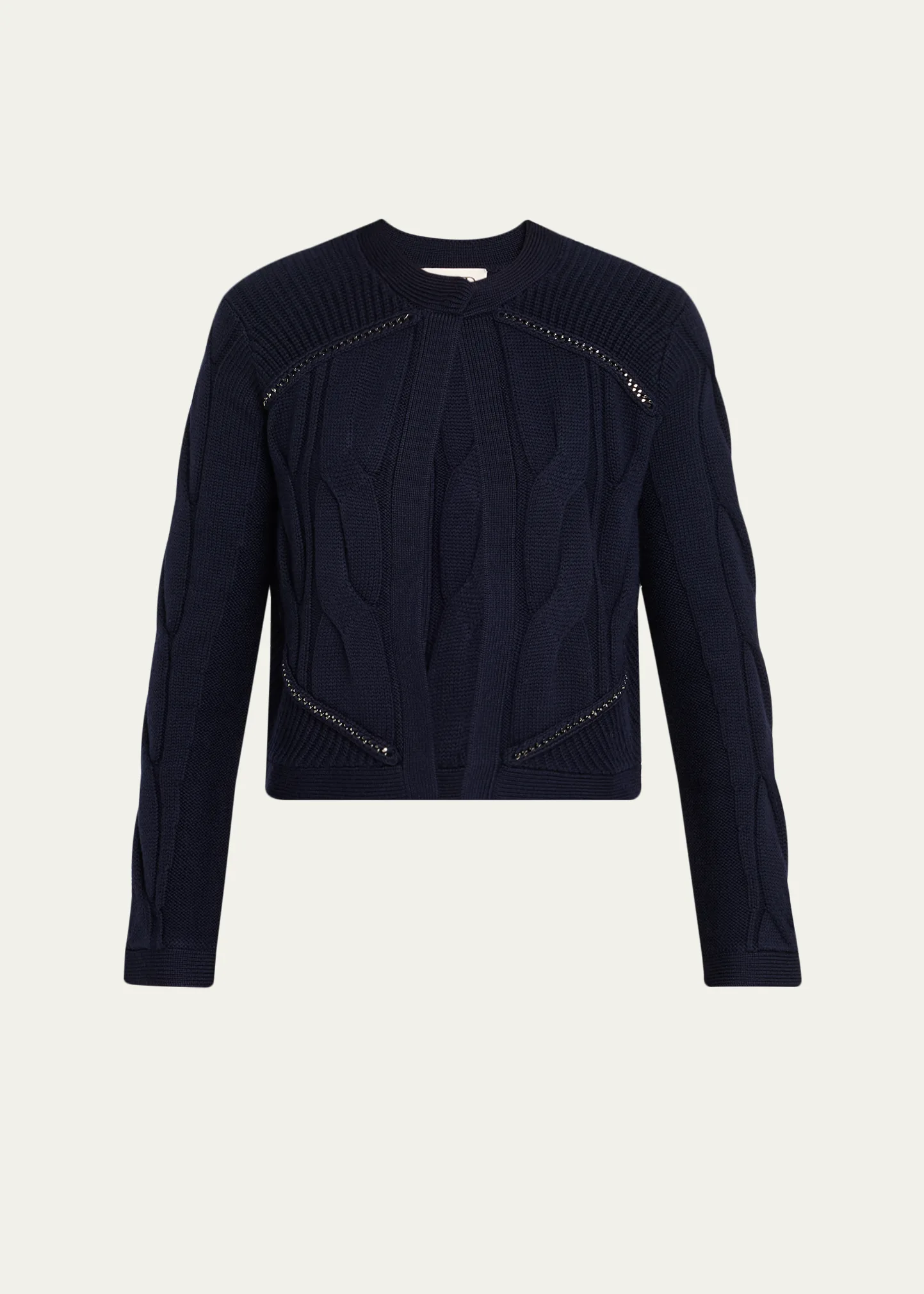 Chain Sweater Jacket