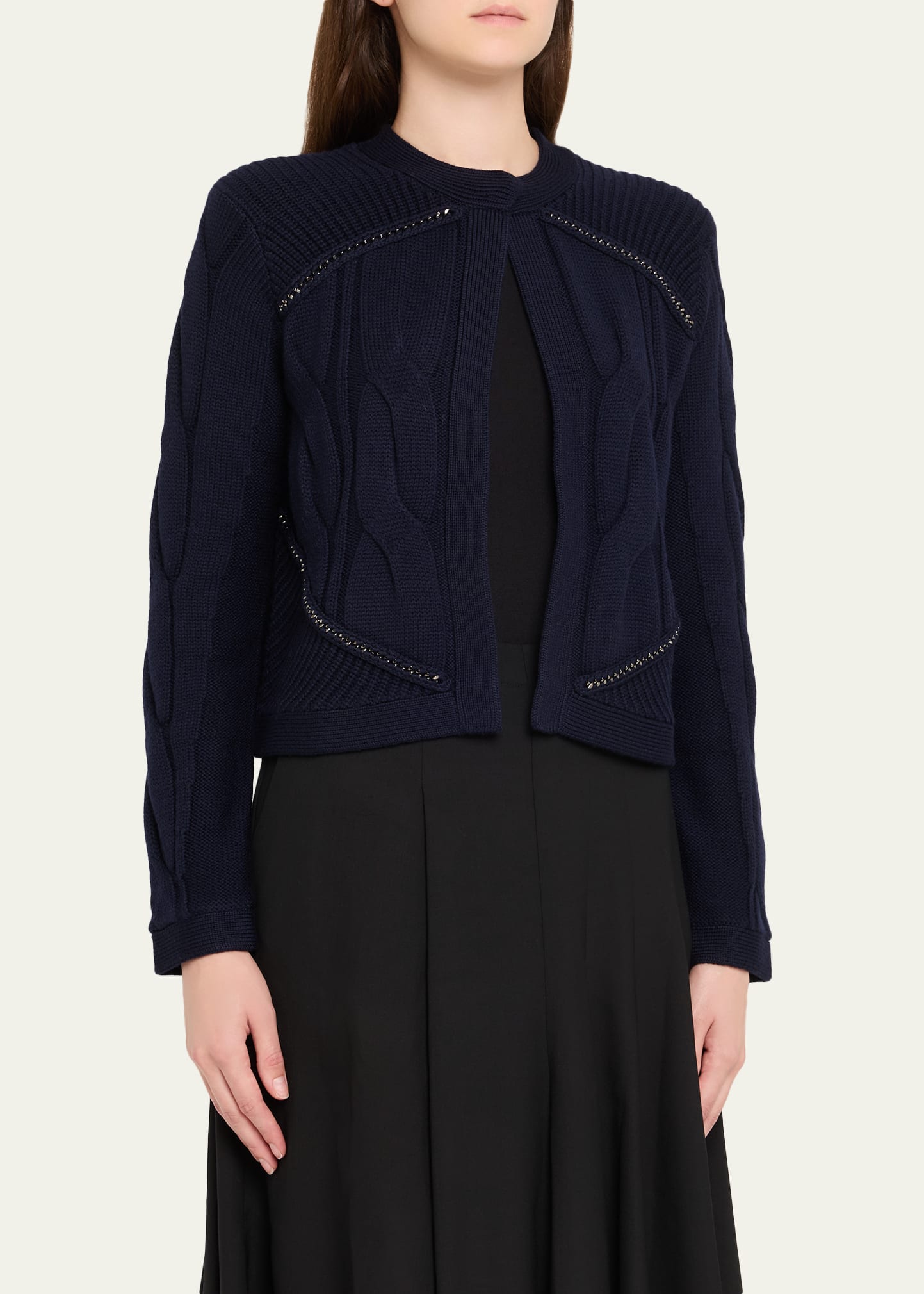 Chain Sweater Jacket