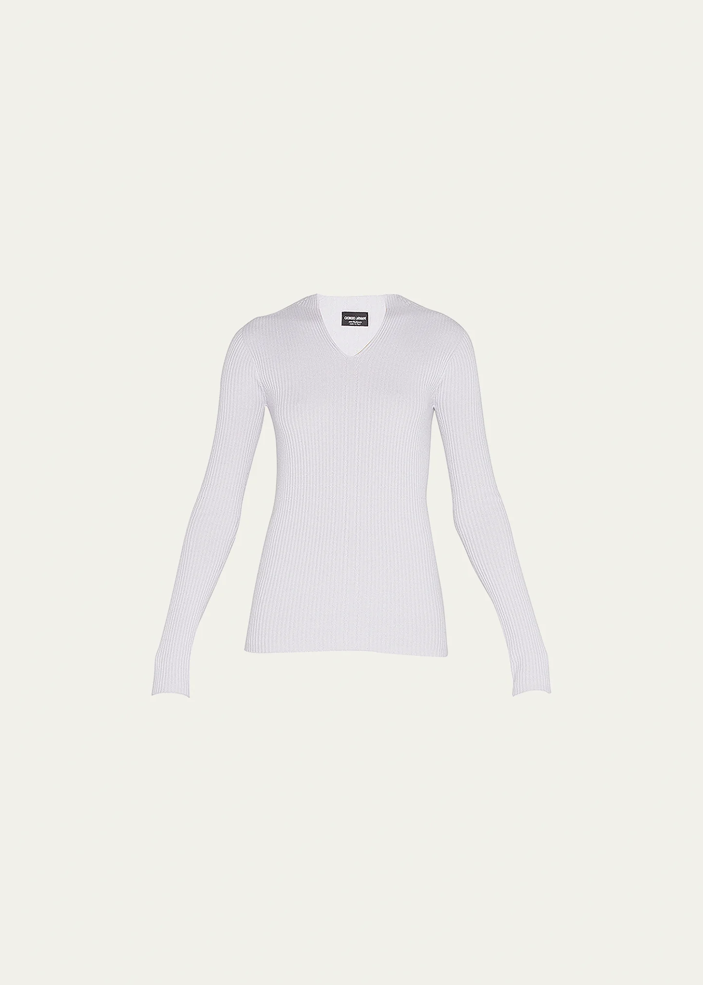 Cashmere Ribbed Knit Sweater