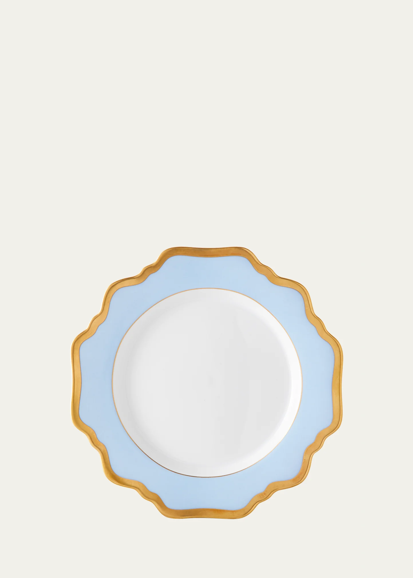 Sky Blue Rimmed Bread & Butter Plate