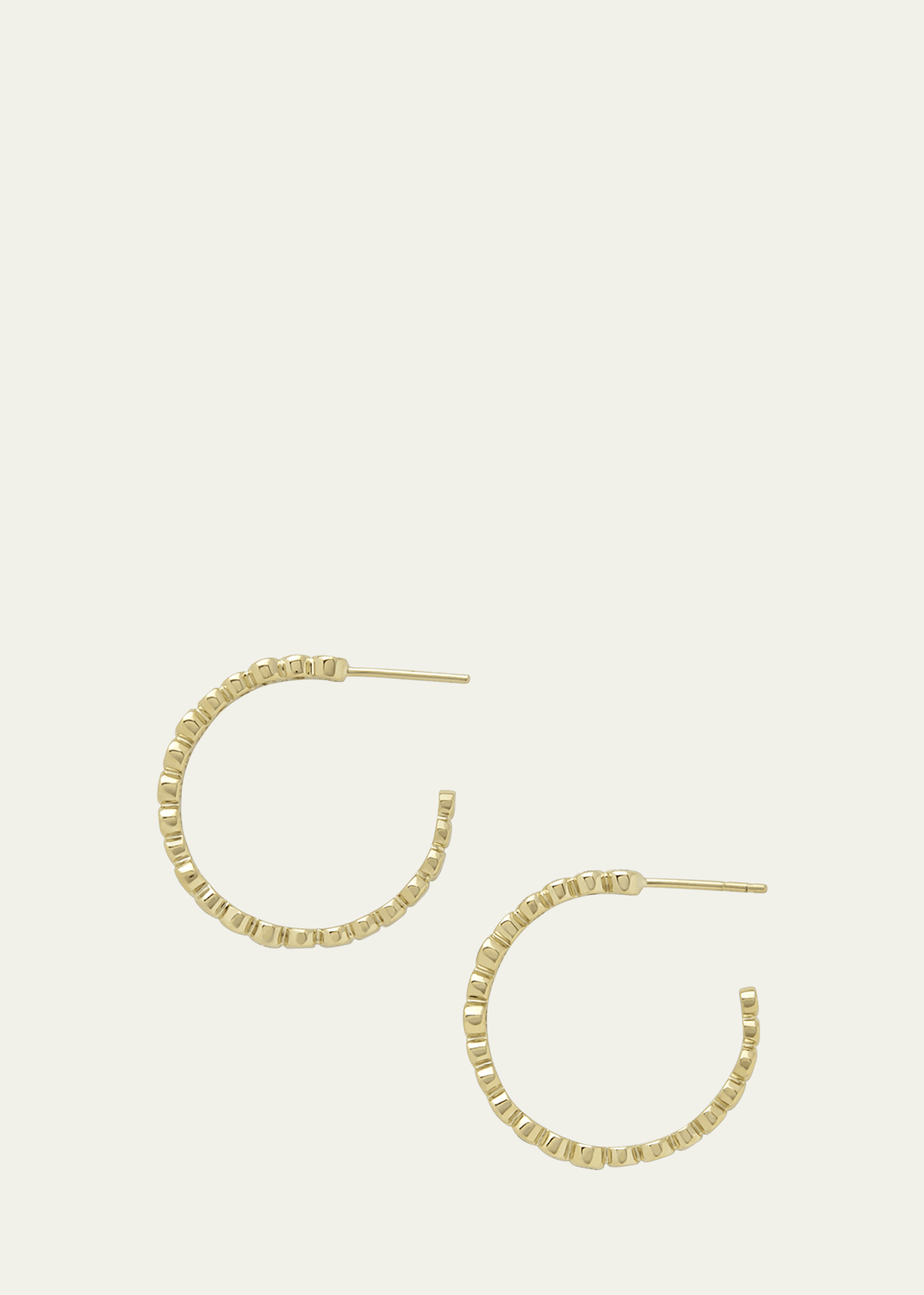 18K Stardust Starlet Diamond Hoop Earrings