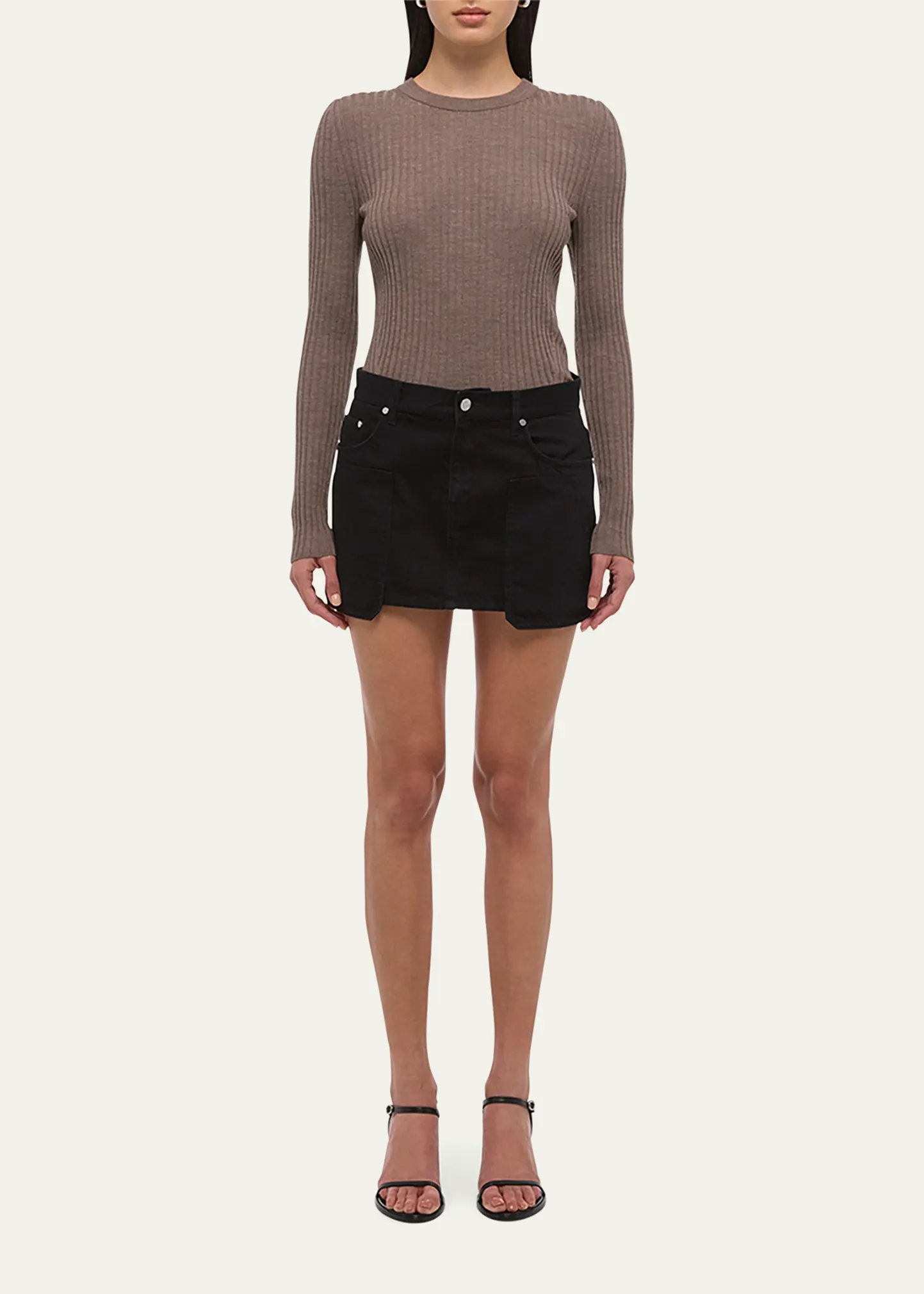 Mini Denim Carpenter Skirt