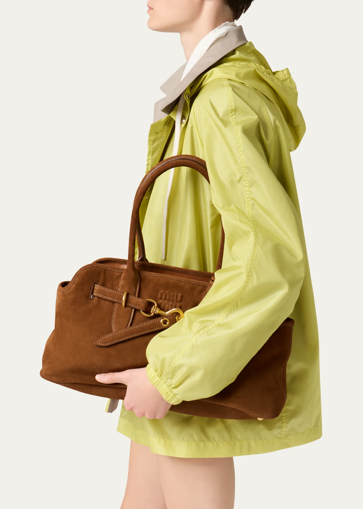 Aventure Suede Shoulder Bag