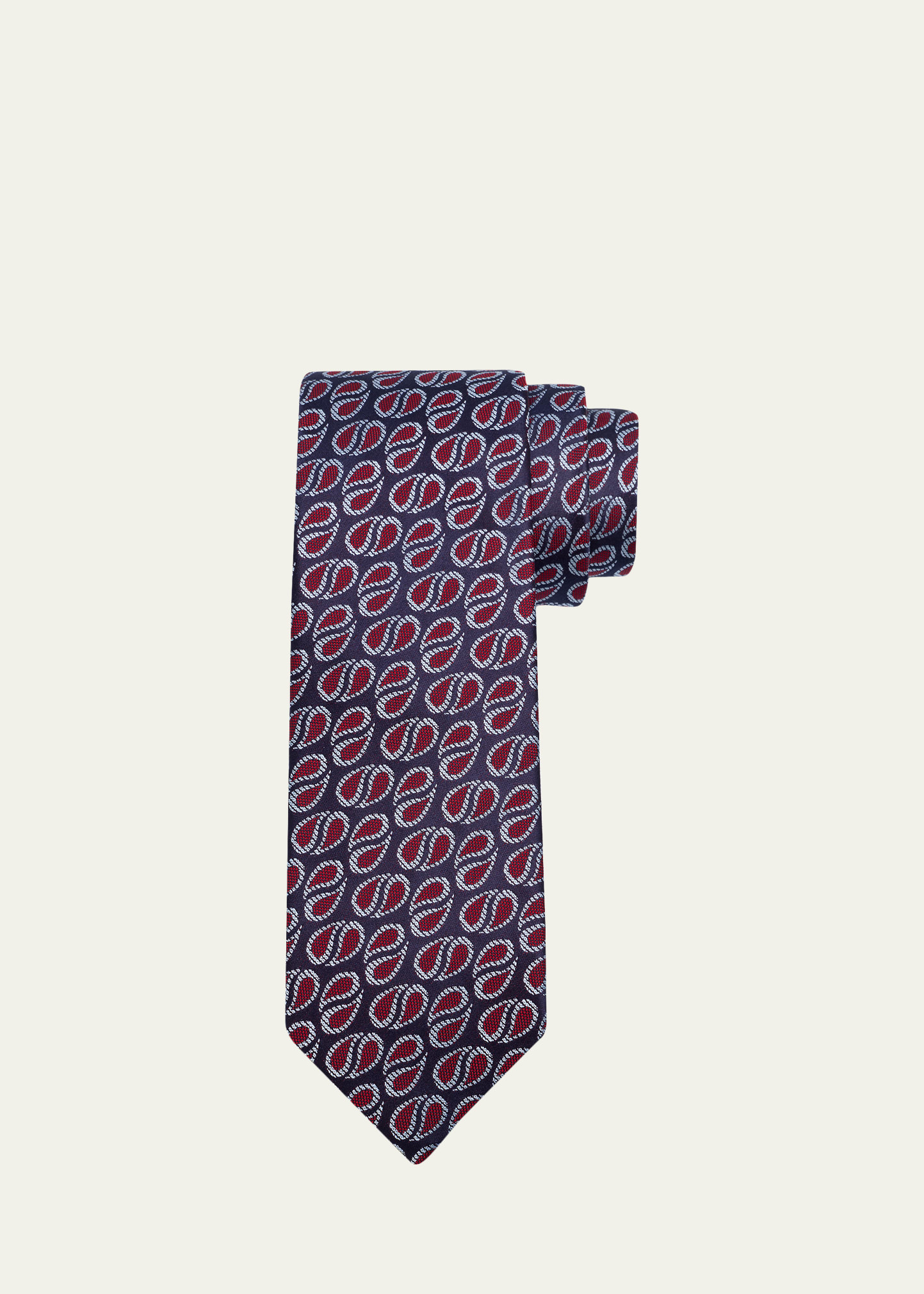Men's Textured Raindrop Silk Tie