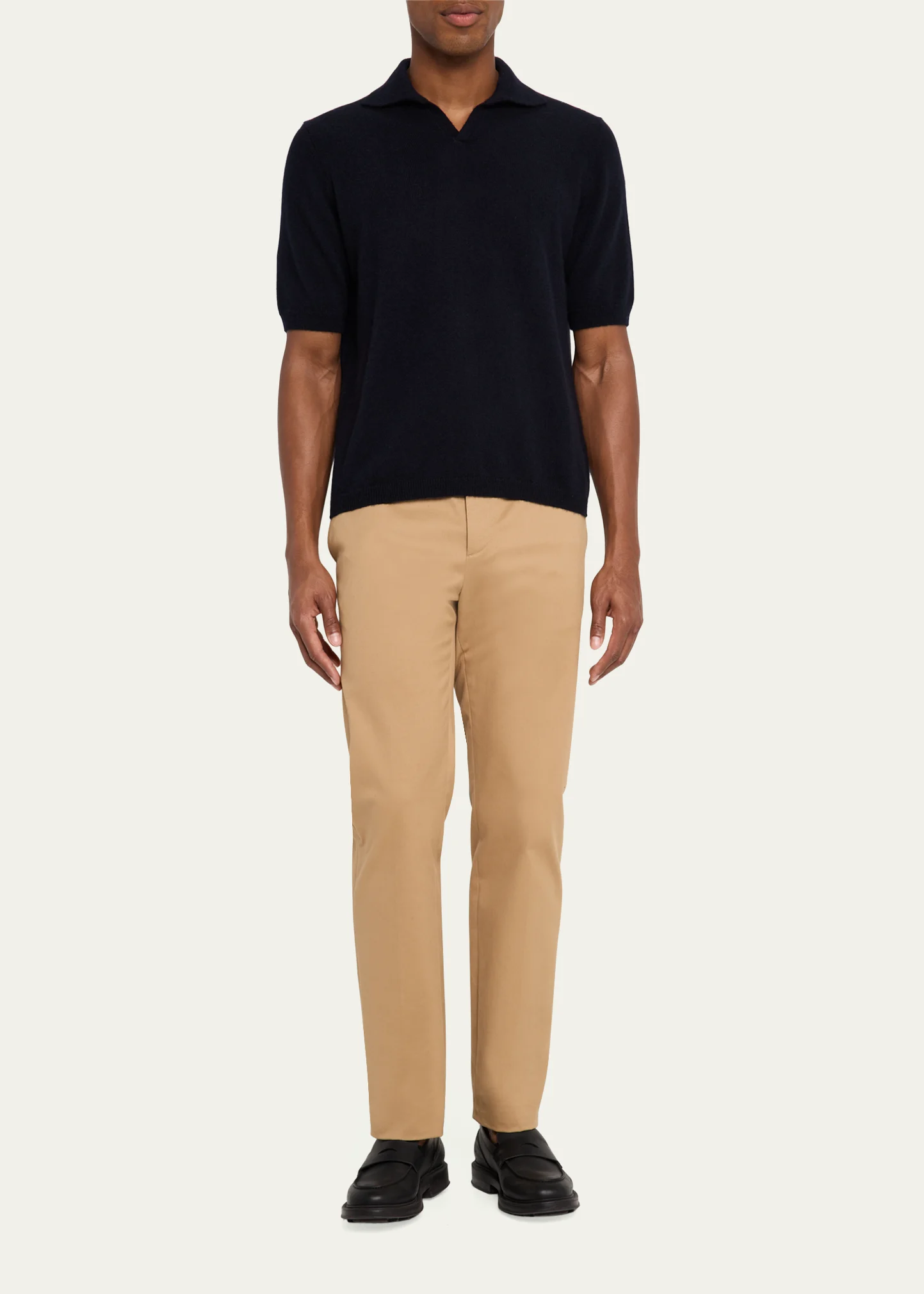 Men's Ameca Cashmere and Silk Polo Sweater