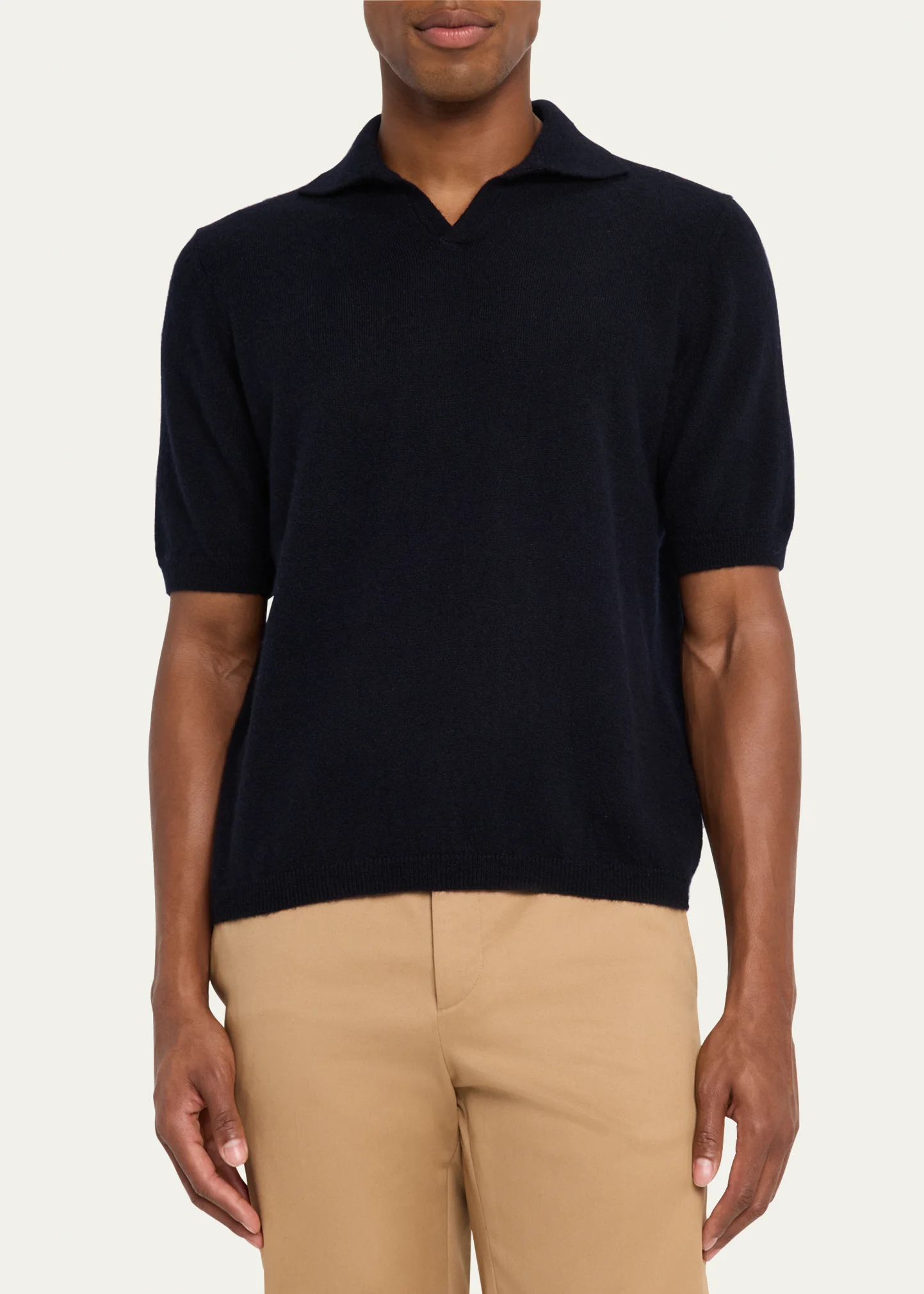 Men's Ameca Cashmere and Silk Polo Sweater