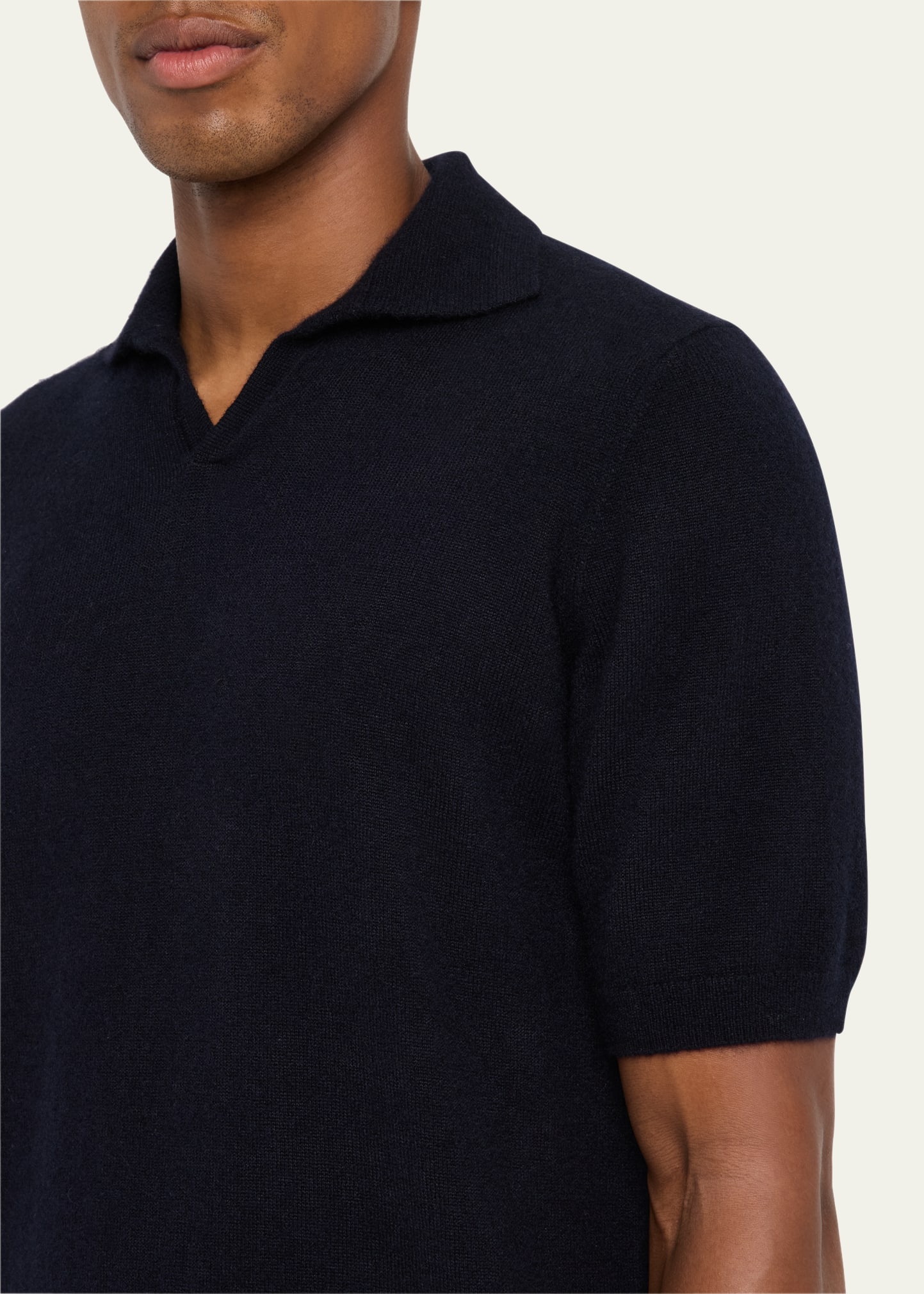 Men's Ameca Cashmere and Silk Polo Sweater