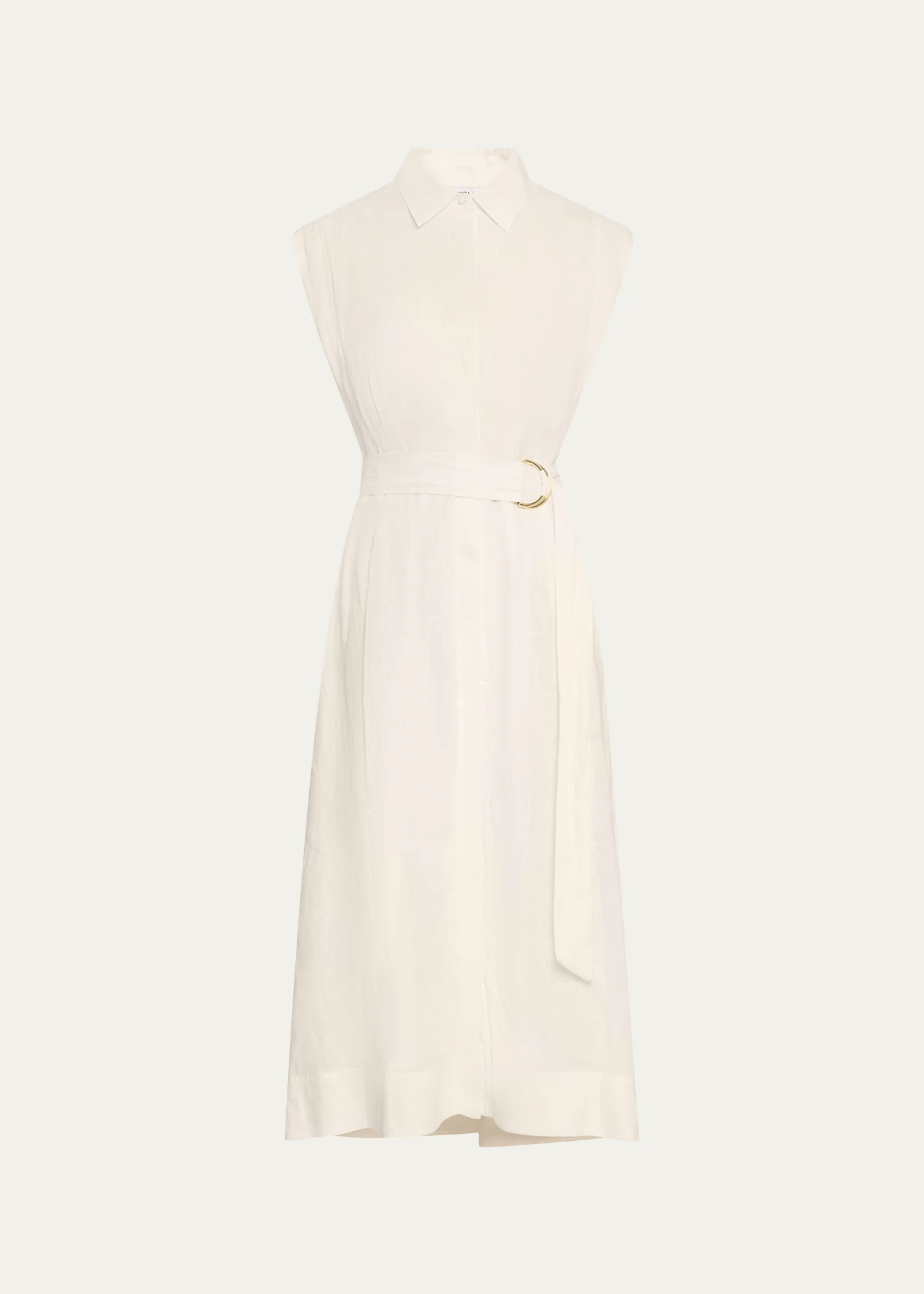 Loreta Belted Linen Shirtdress 1 Loreta Belted Linen Shirtdress