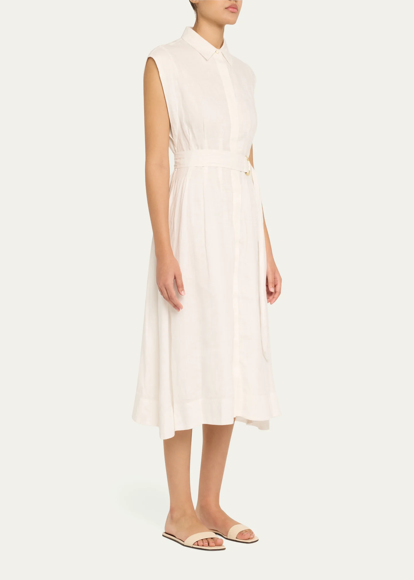 Loreta Belted Linen Shirtdress 14 Loreta Belted Linen Shirtdress