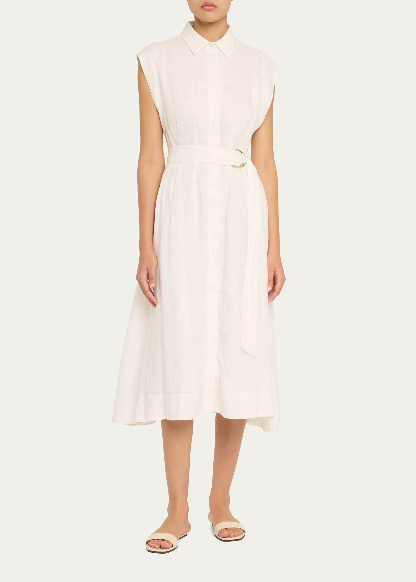 Loreta Belted Linen Shirtdress 7 Loreta Belted Linen Shirtdress