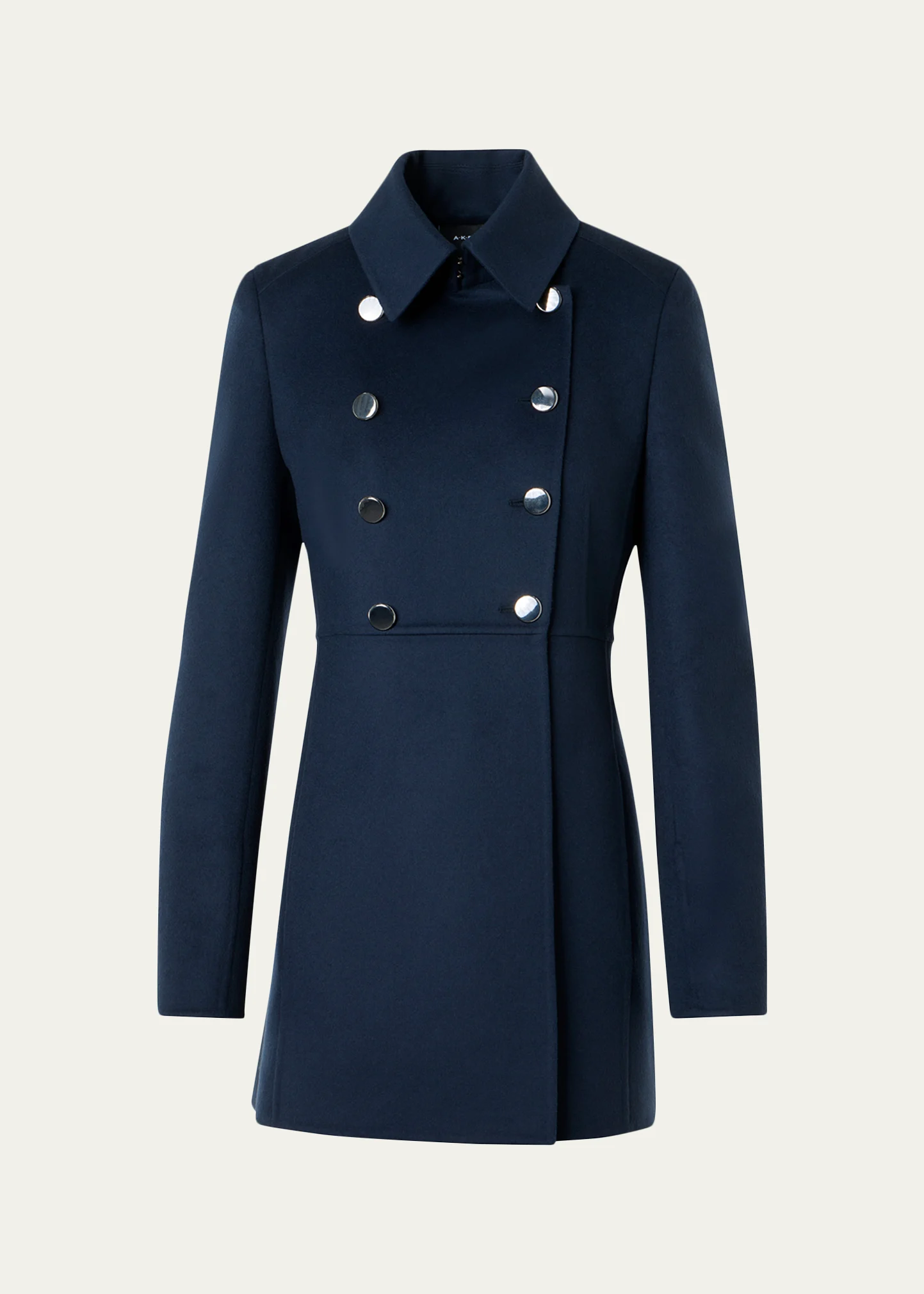 Iva Double-Breasted Wool Redingote Coat