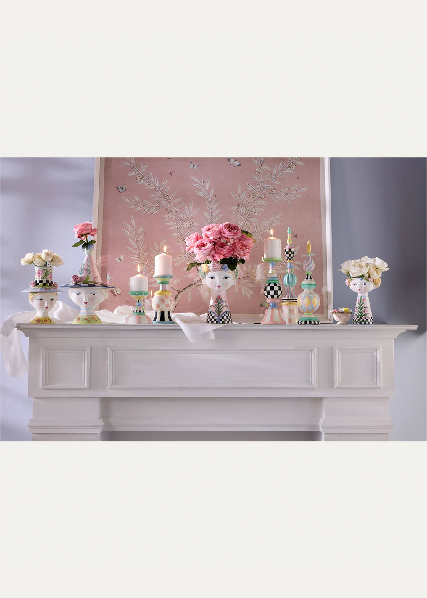 Rosy Meadow Short Finial