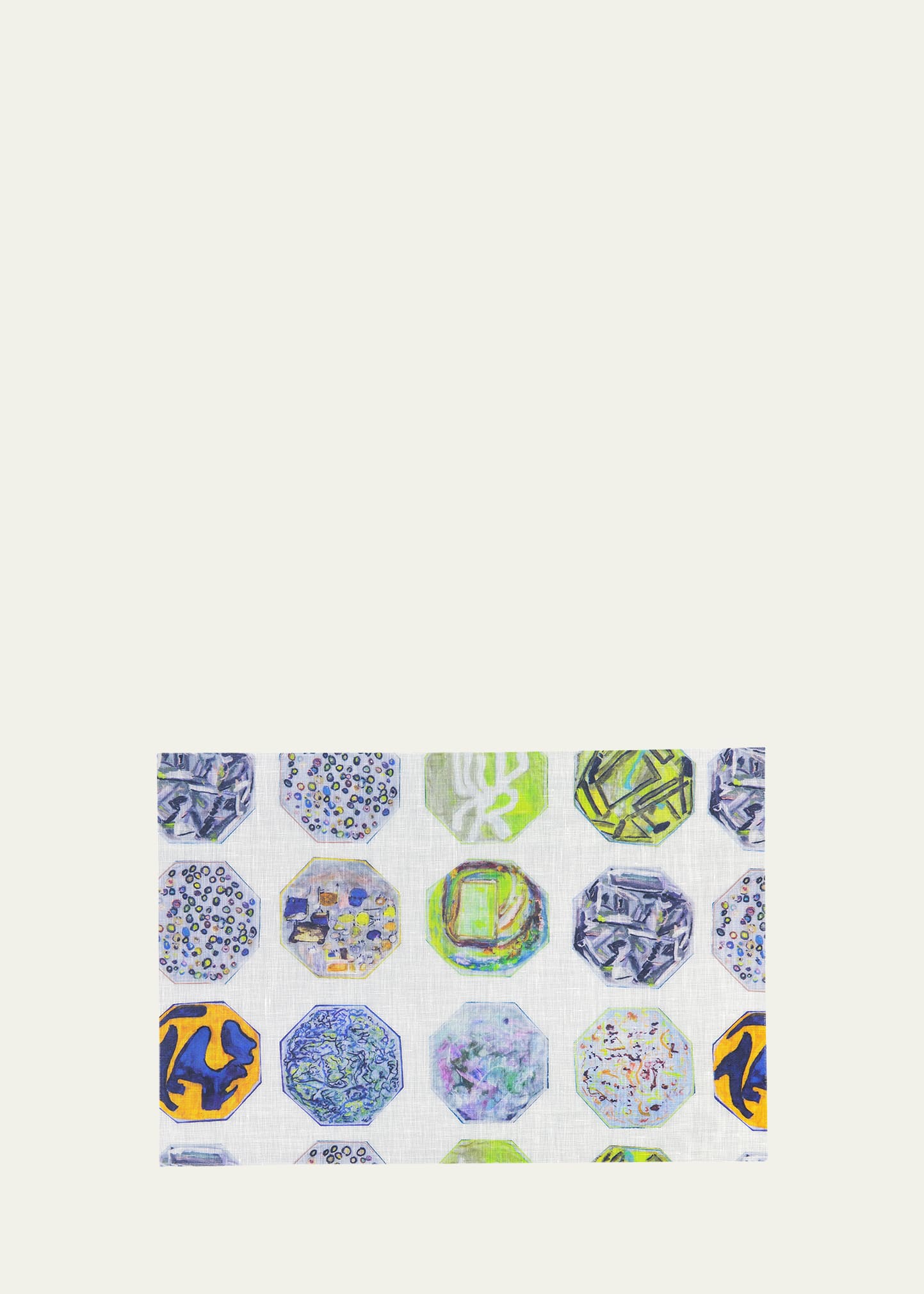 Medallions Printed Placemat, 12\" x 17\"