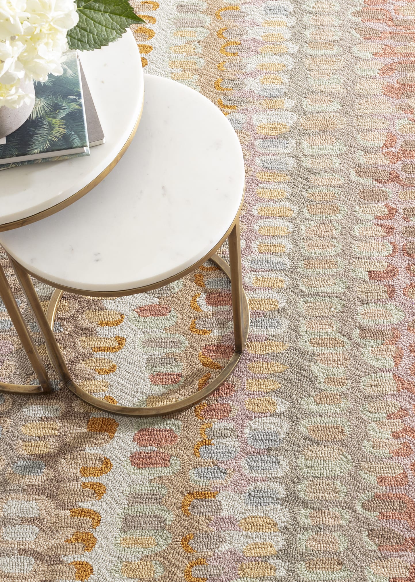 Paint Chip Stone Micro-Hooked Rug, 6' x 9'