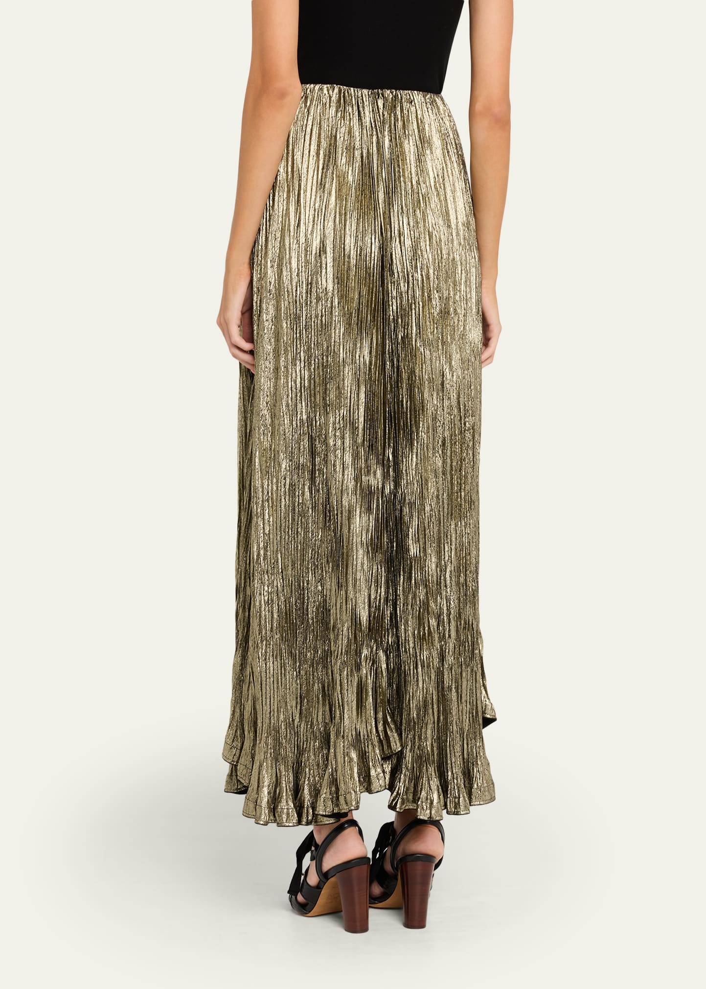 Elsa Pleated Maxi Skirt