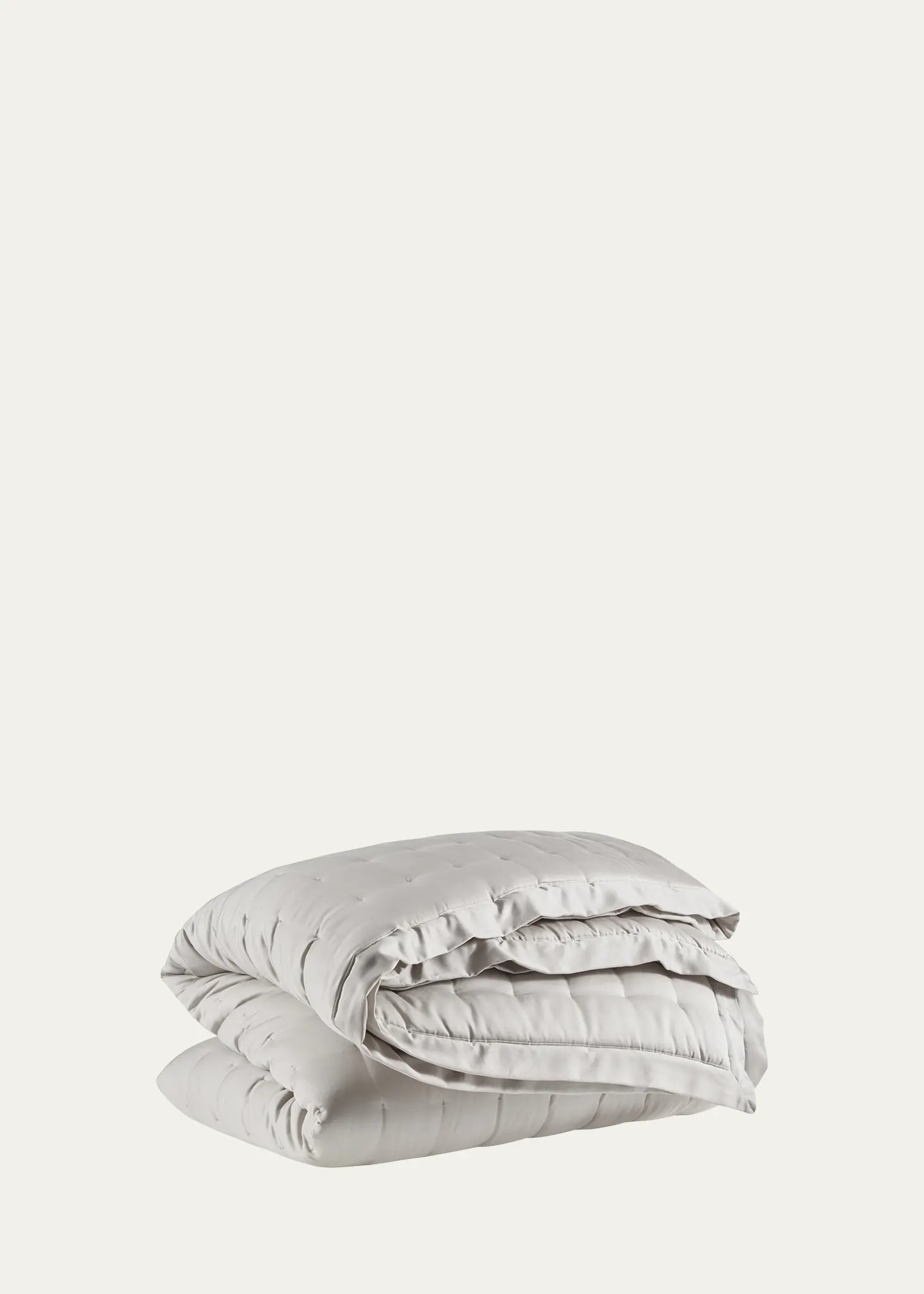 Puff Tencel King Quilt, Gray 4 Puff Tencel King Quilt, Gray