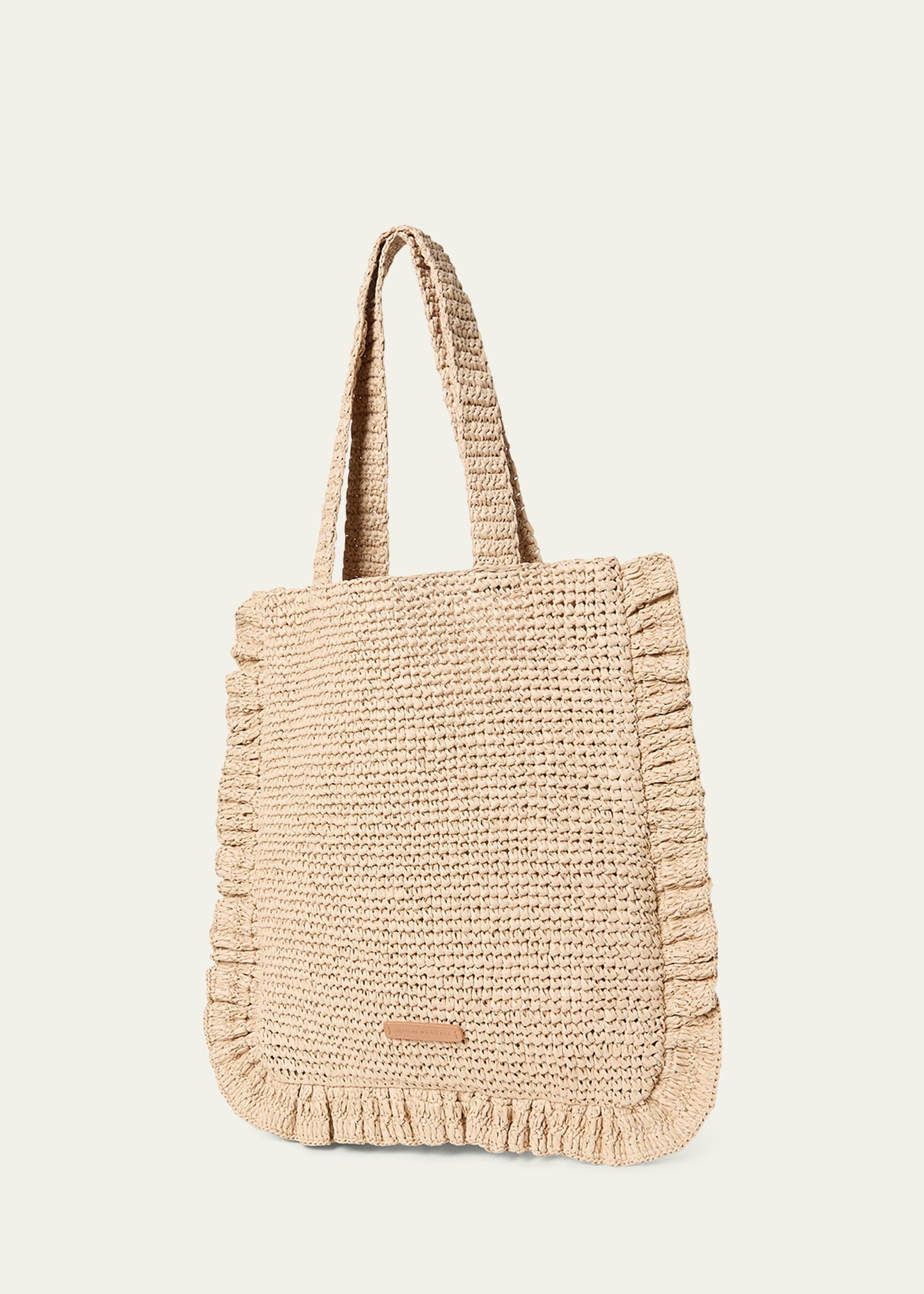 Justine Ruffle Crochet Tote Bag