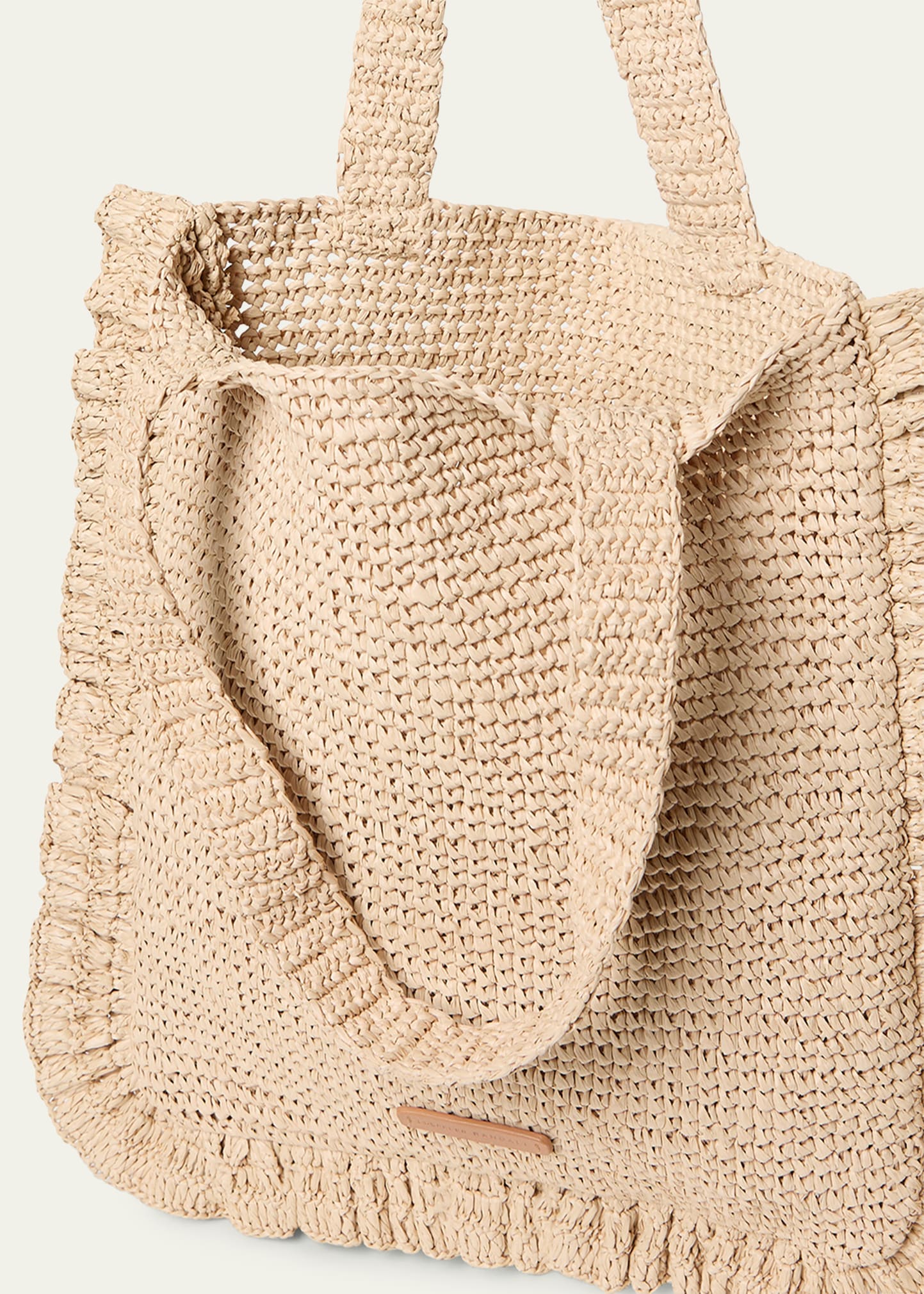 Justine Ruffle Crochet Tote Bag