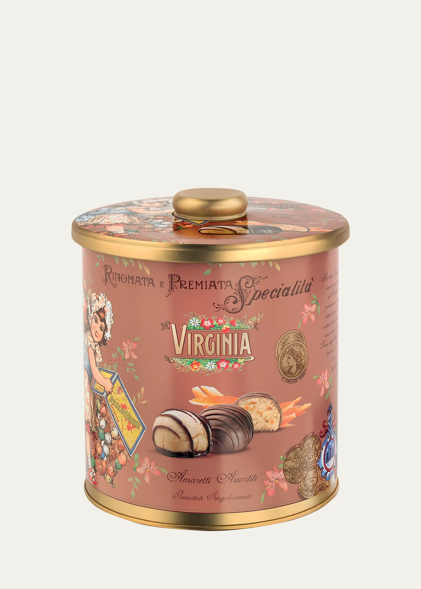 Orange Chocolate Cookie Tin, 220G 1 Orange Chocolate Cookie Tin, 220G