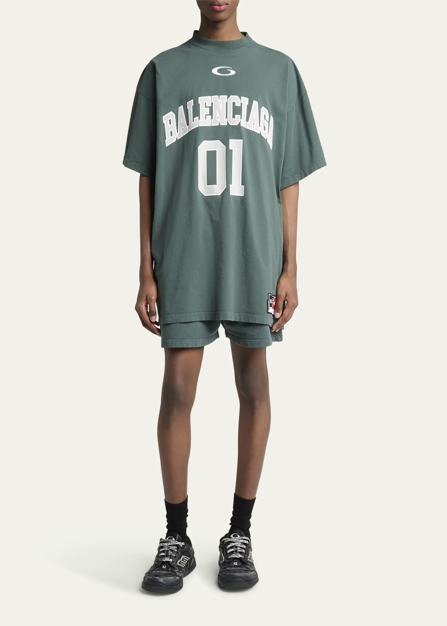 Men's Basketball Logo Oversized Fit T-Shirt