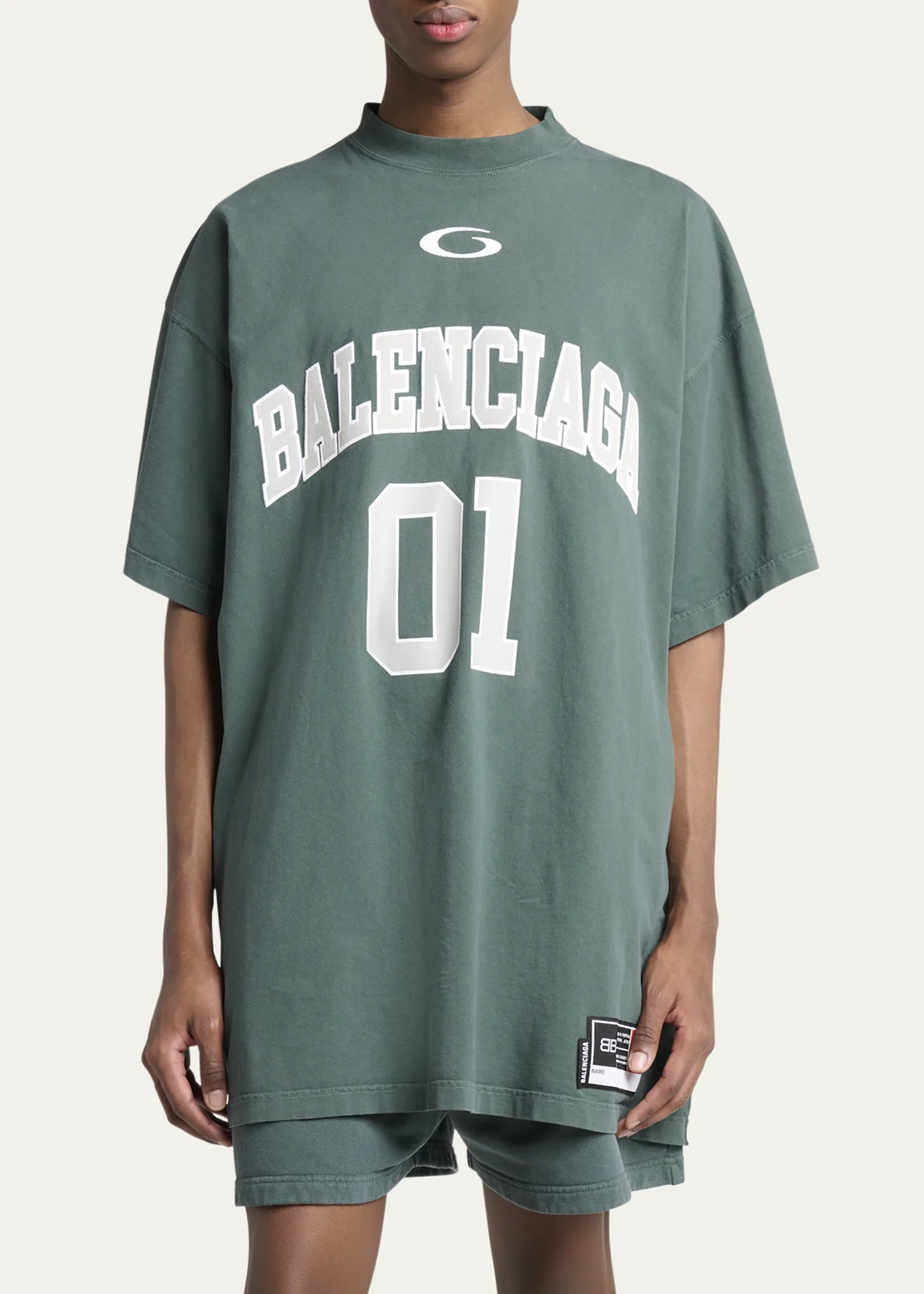 Men's Basketball Logo Oversized Fit T-Shirt