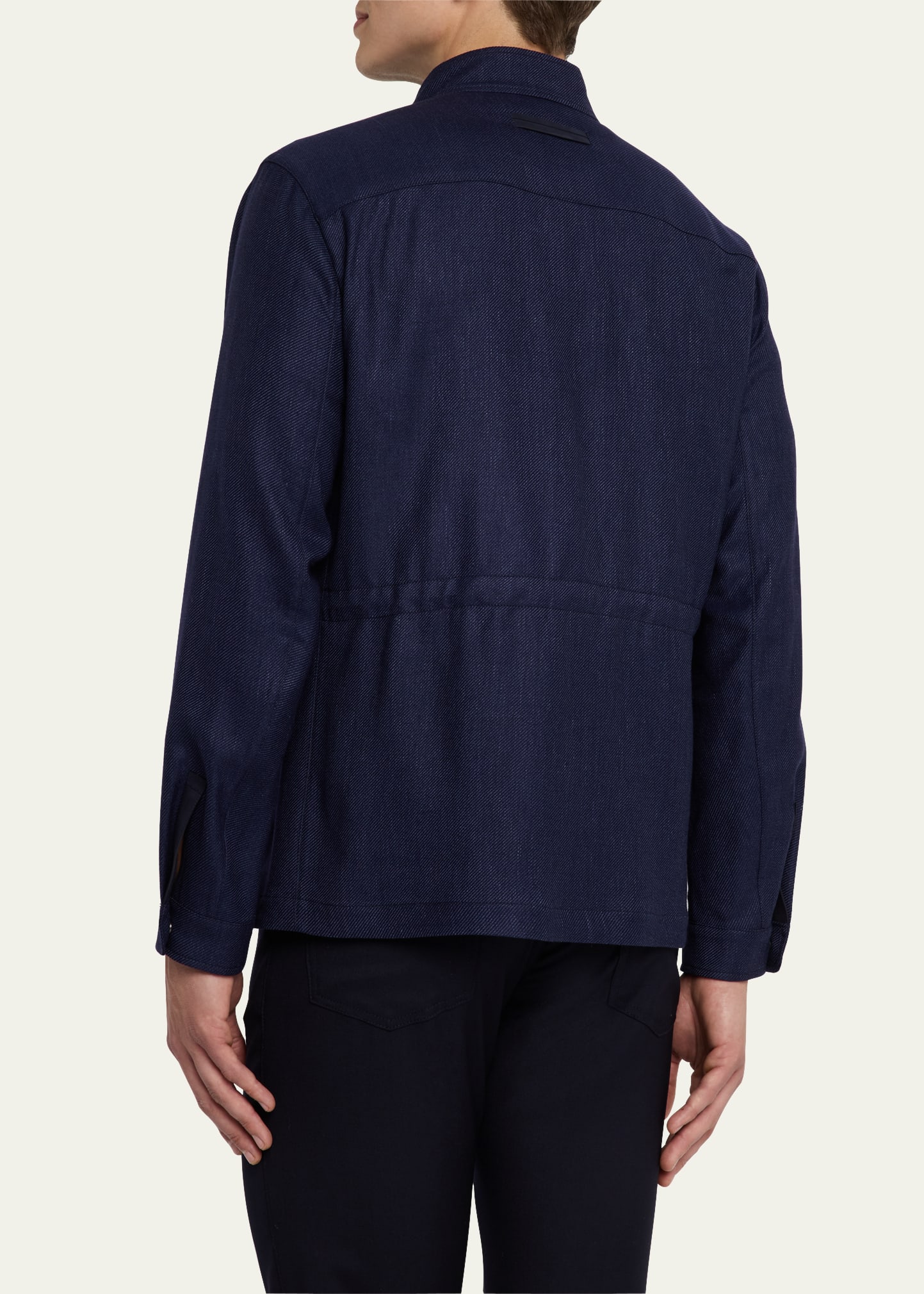 Men's Cashmere-Blend Blouson Jacket