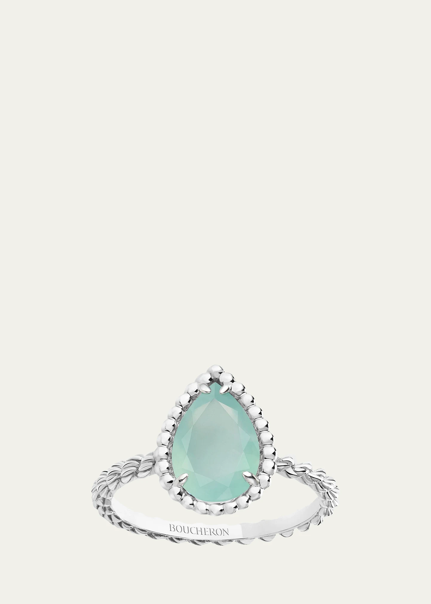 Serpent Boheme Small Aquaprase Ring, Size 53 5 Serpent Boheme Small Aquaprase Ring, Size 53