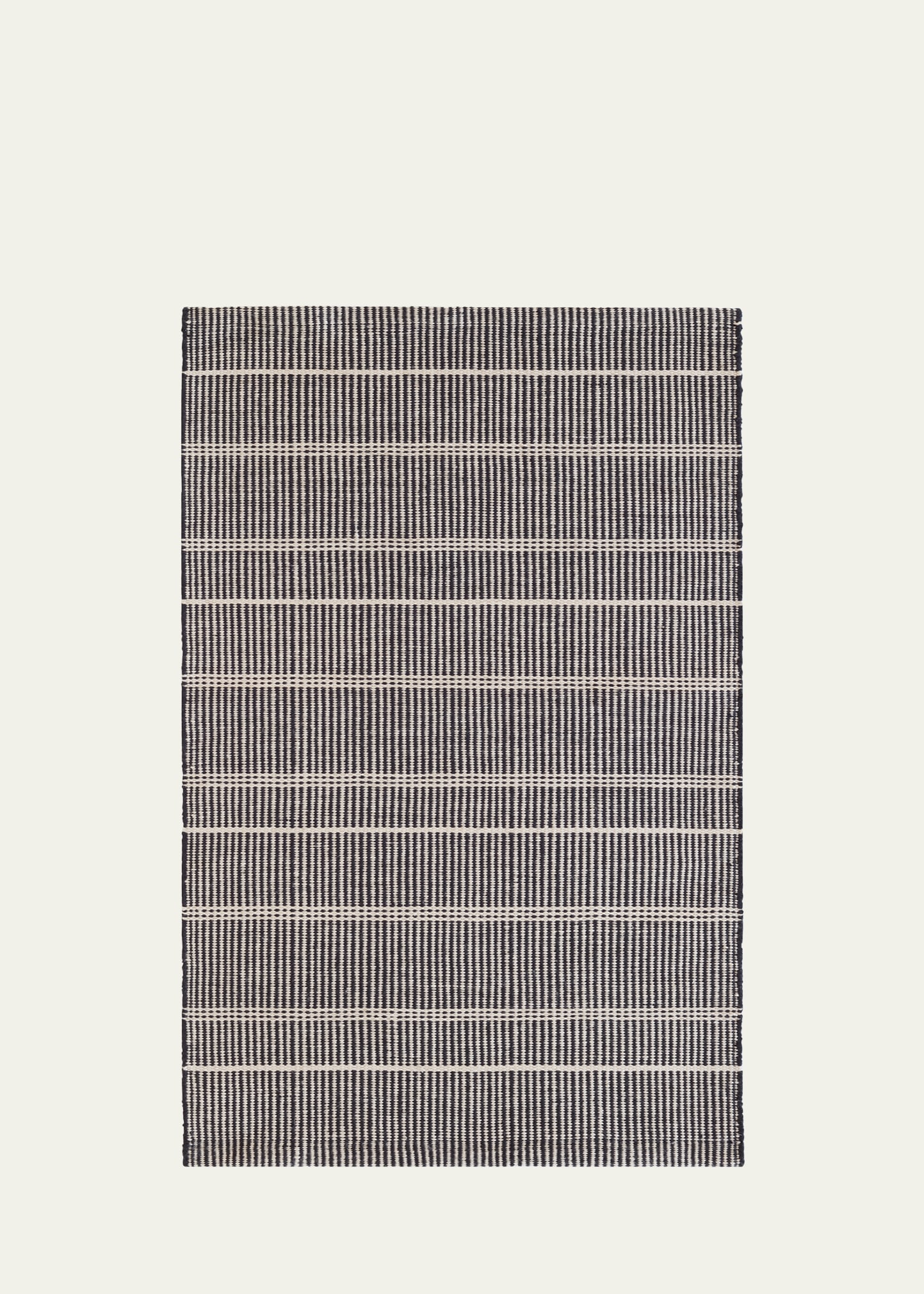 Samson Black Handwoven Indoor/Outdoor Rug, 9' x 12'
