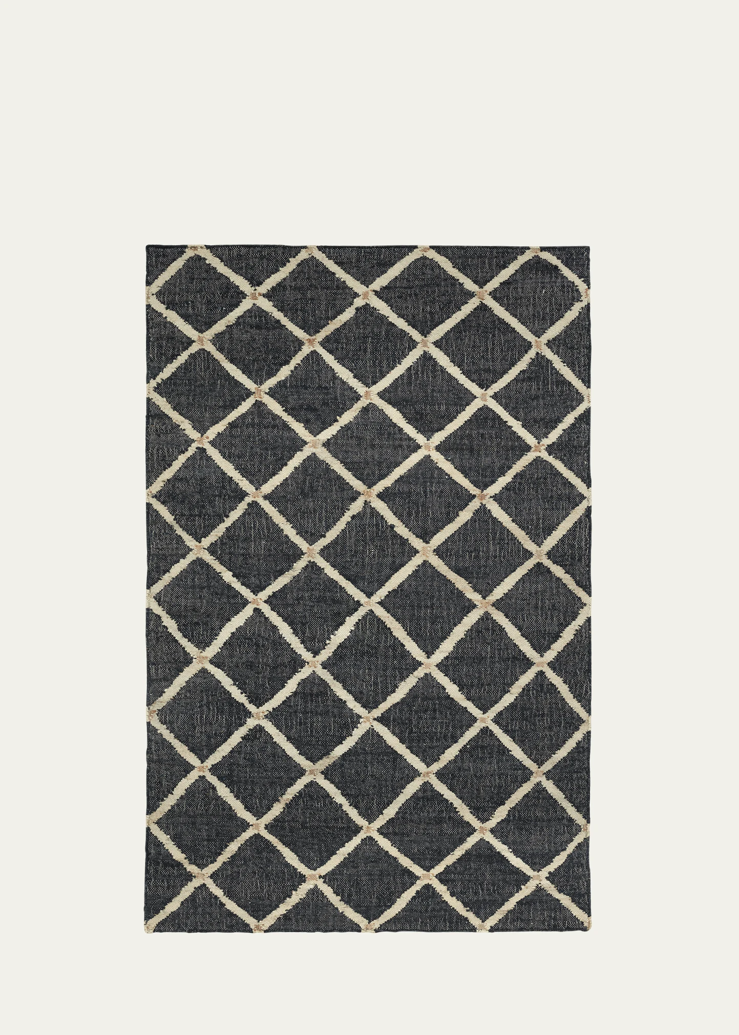 Kali Black Handwoven Rug, 5' x 8'