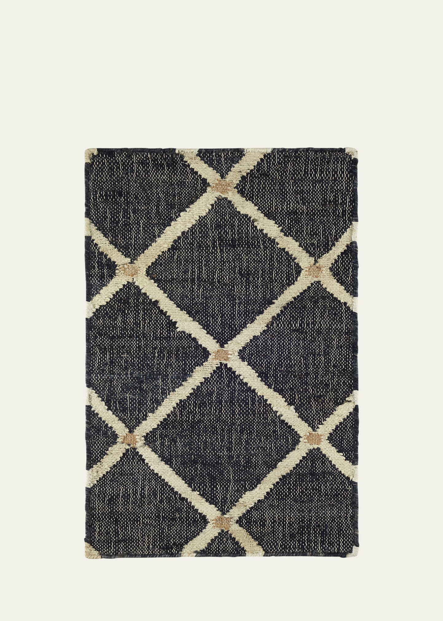 Kali Black Handwoven Rug, 5' x 8'