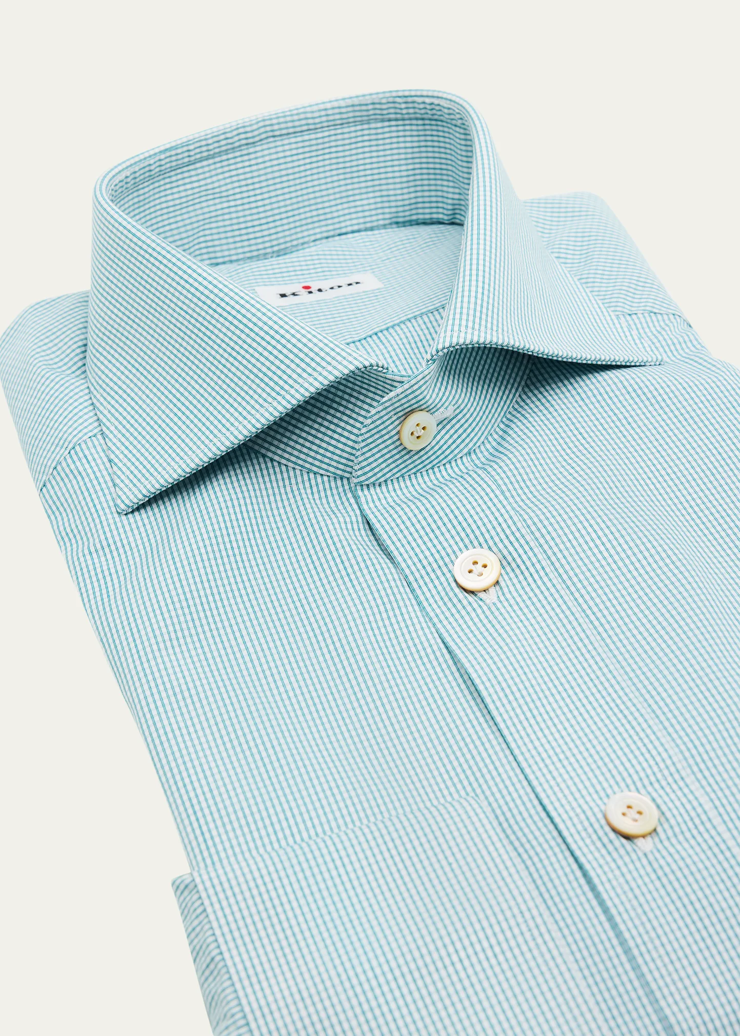Men's Mini-Check Cotton Dress Shirt