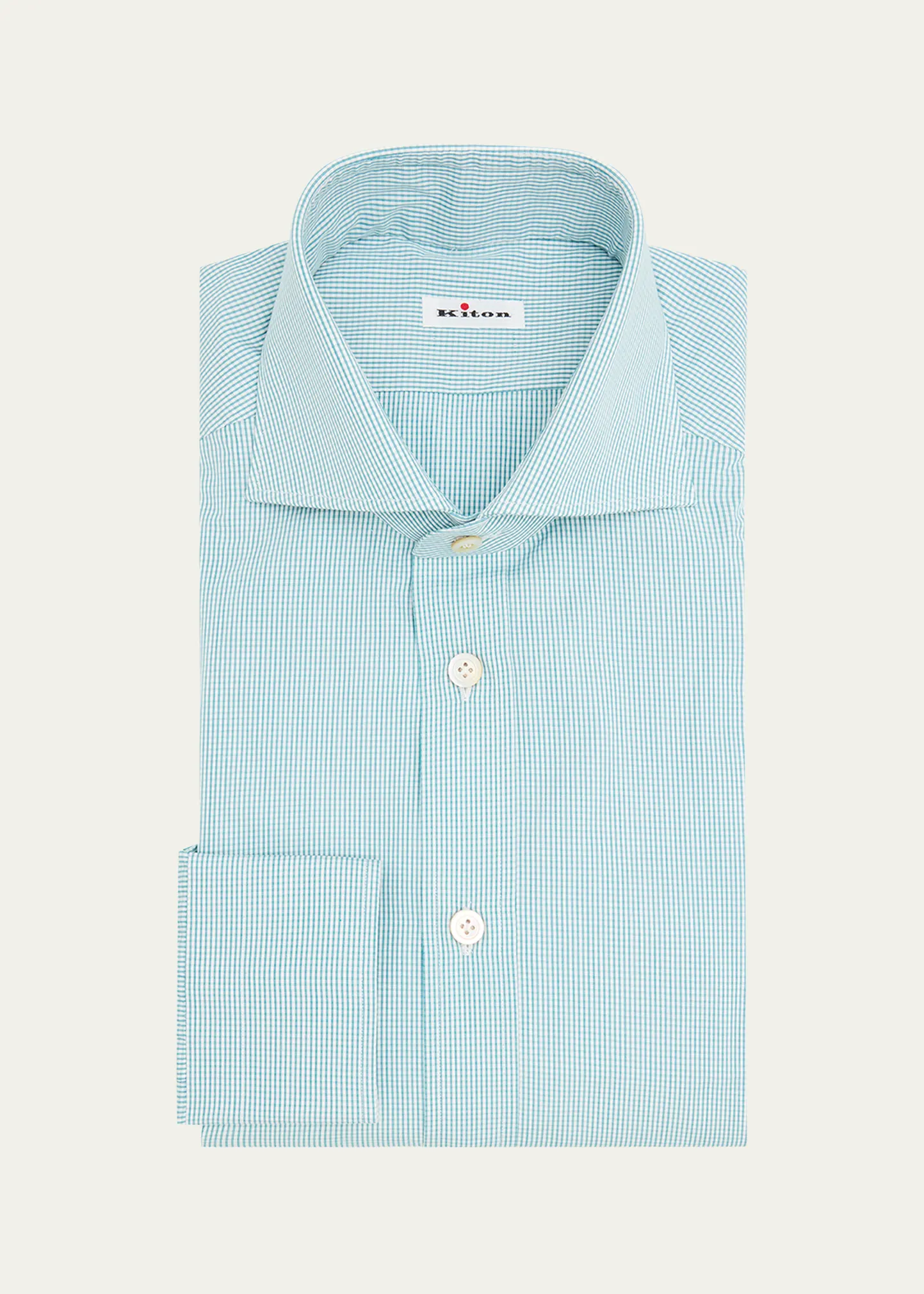 Men's Mini-Check Cotton Dress Shirt