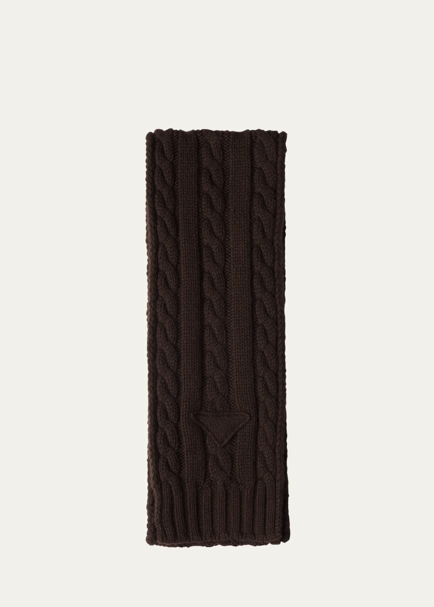 Men's Cable-Knit Cashmere Scarf 1 Men's Cable-Knit Cashmere Scarf