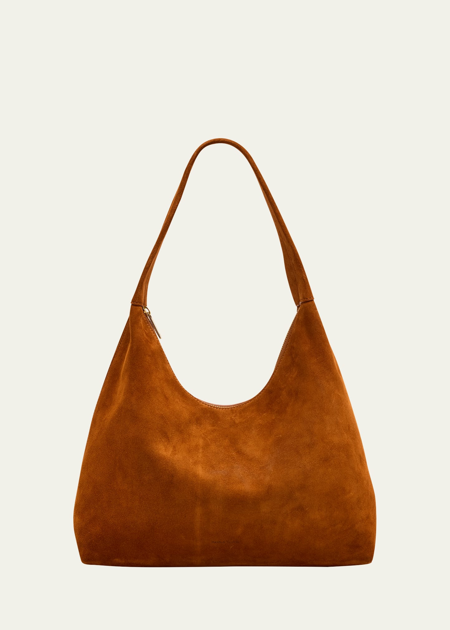 Candy Zip Suede Shoulder Bag
