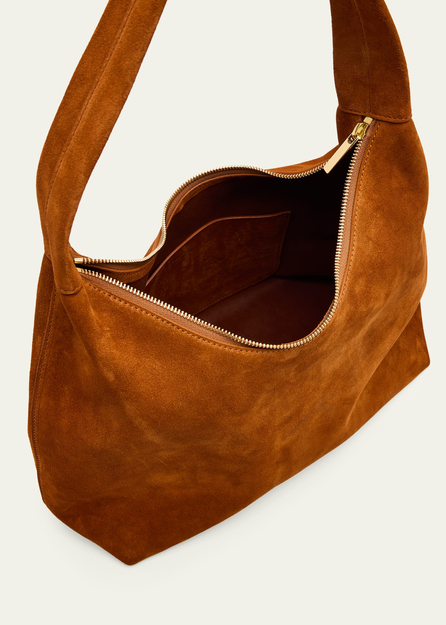 Candy Zip Suede Shoulder Bag