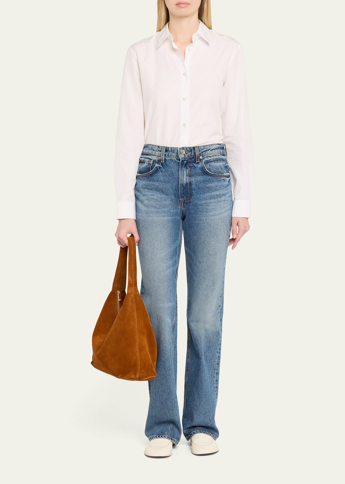 Candy Zip Suede Shoulder Bag