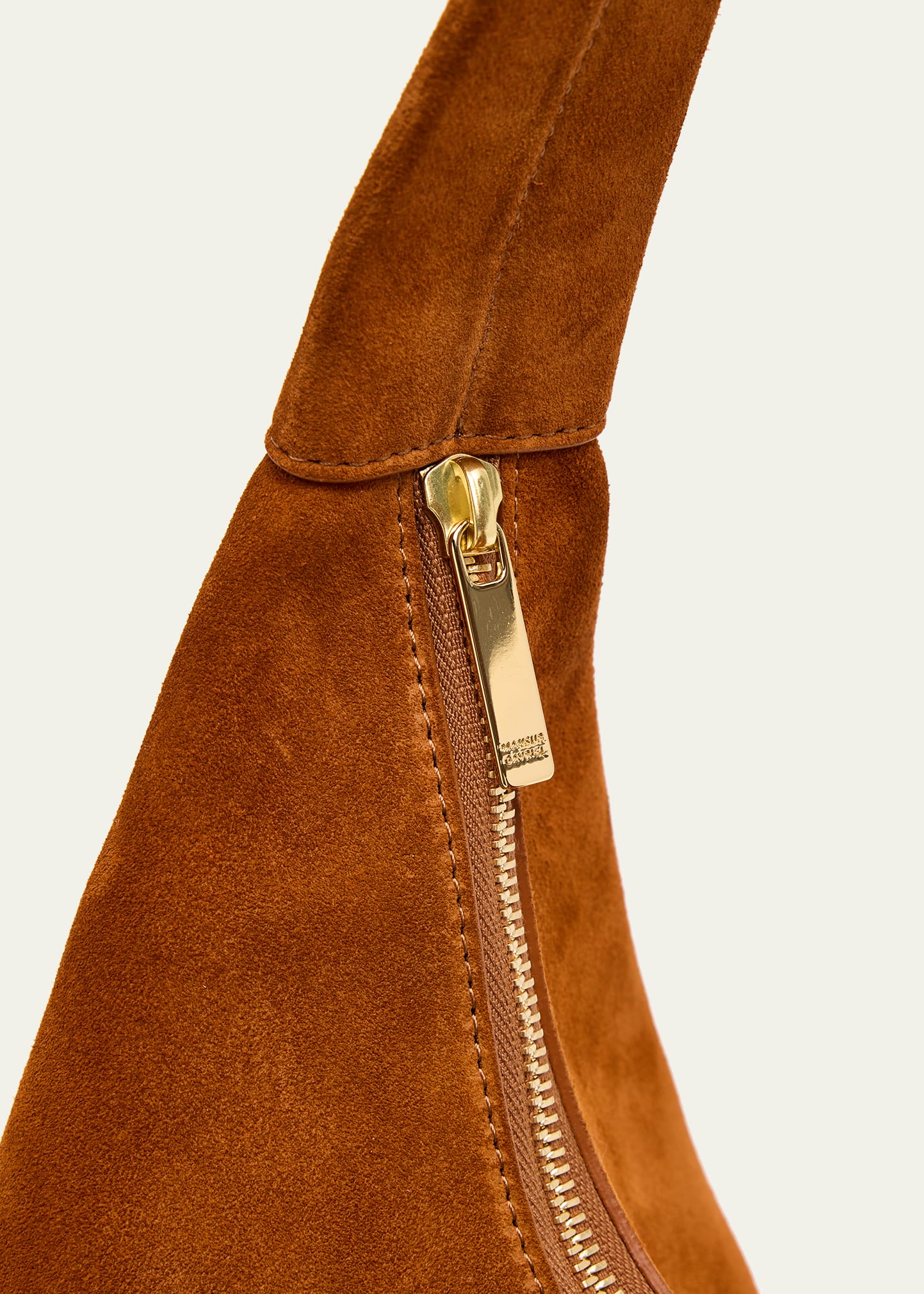 Candy Zip Suede Shoulder Bag