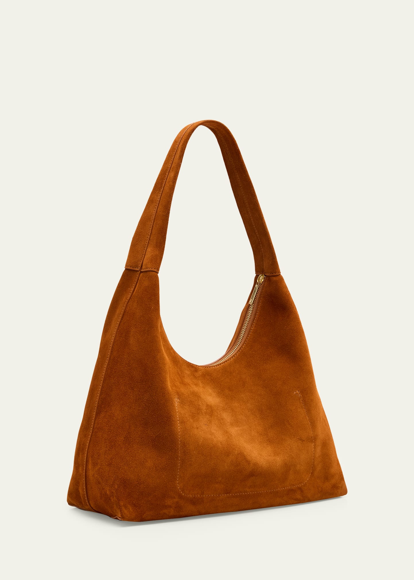 Candy Zip Suede Shoulder Bag